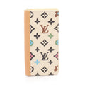 Louis Vuitton Ivory Multi-Color Coated Canvas Pvc Leather Long Wallet
