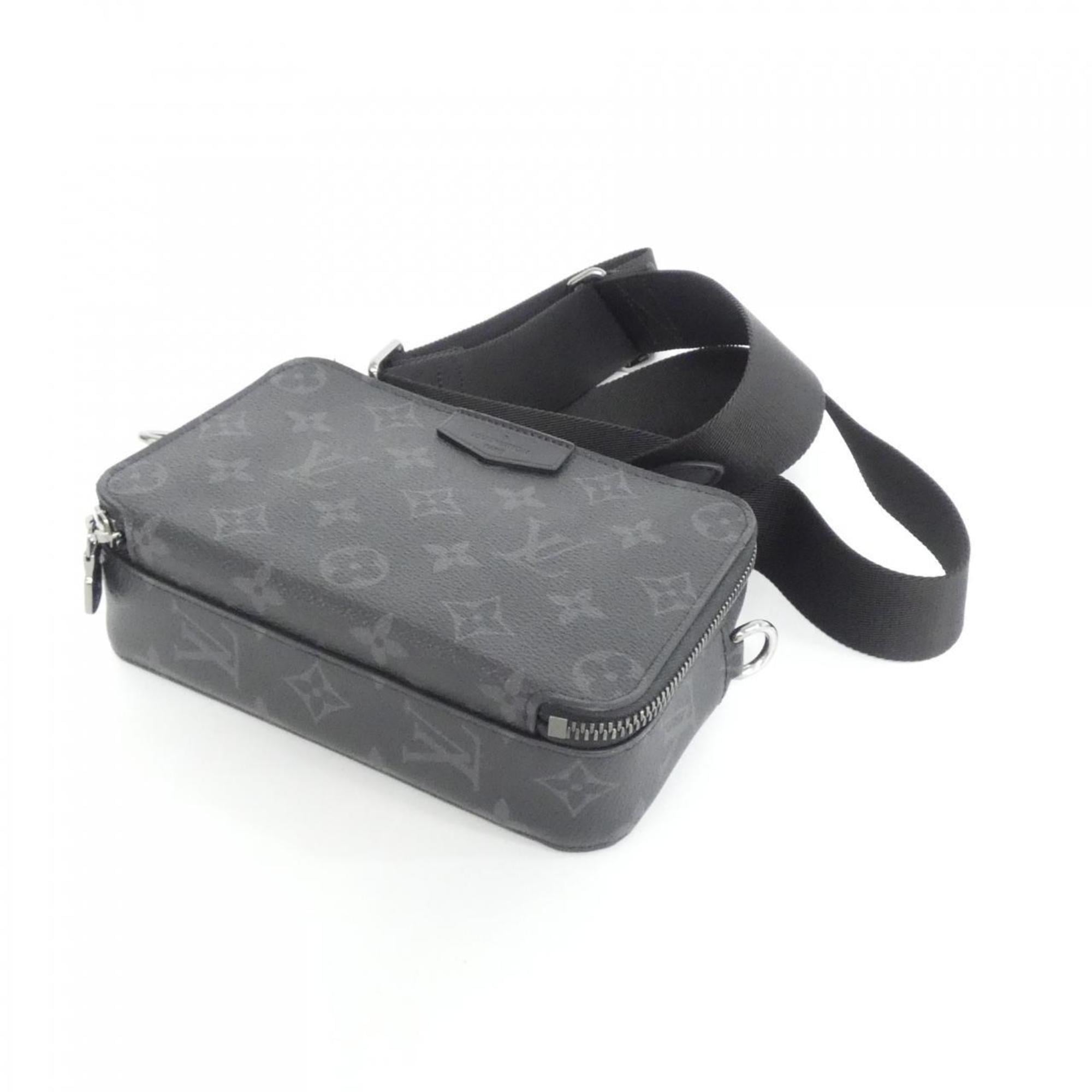 Louis Vuitton Monogram Eclipse Black Coated Canvas Shoulder Bag
