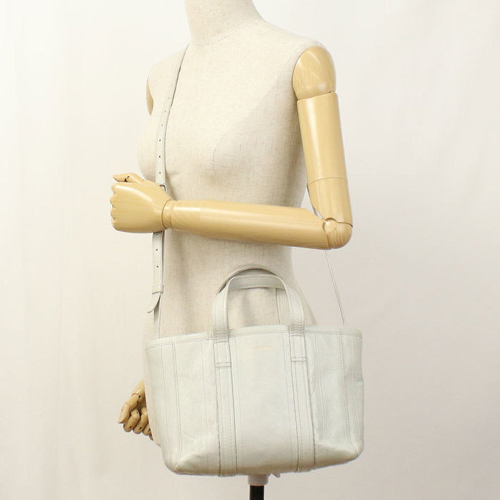 Balenciaga White Leather Tote