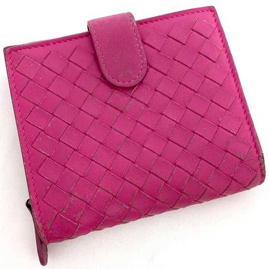 Bottega Veneta Pink Leather Wallet (Bi-Fold)