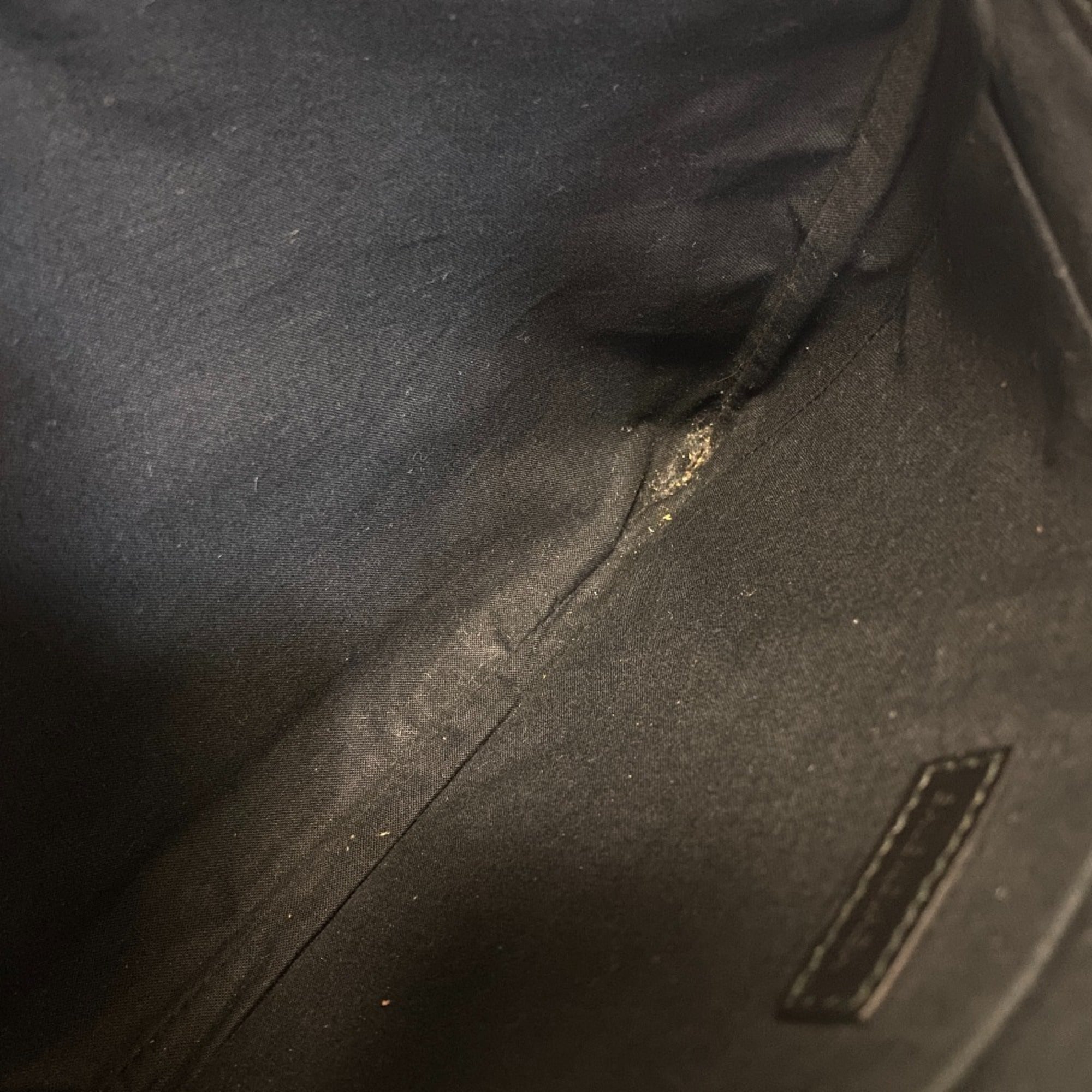 Balenciaga Black Leather Canvas Clutch