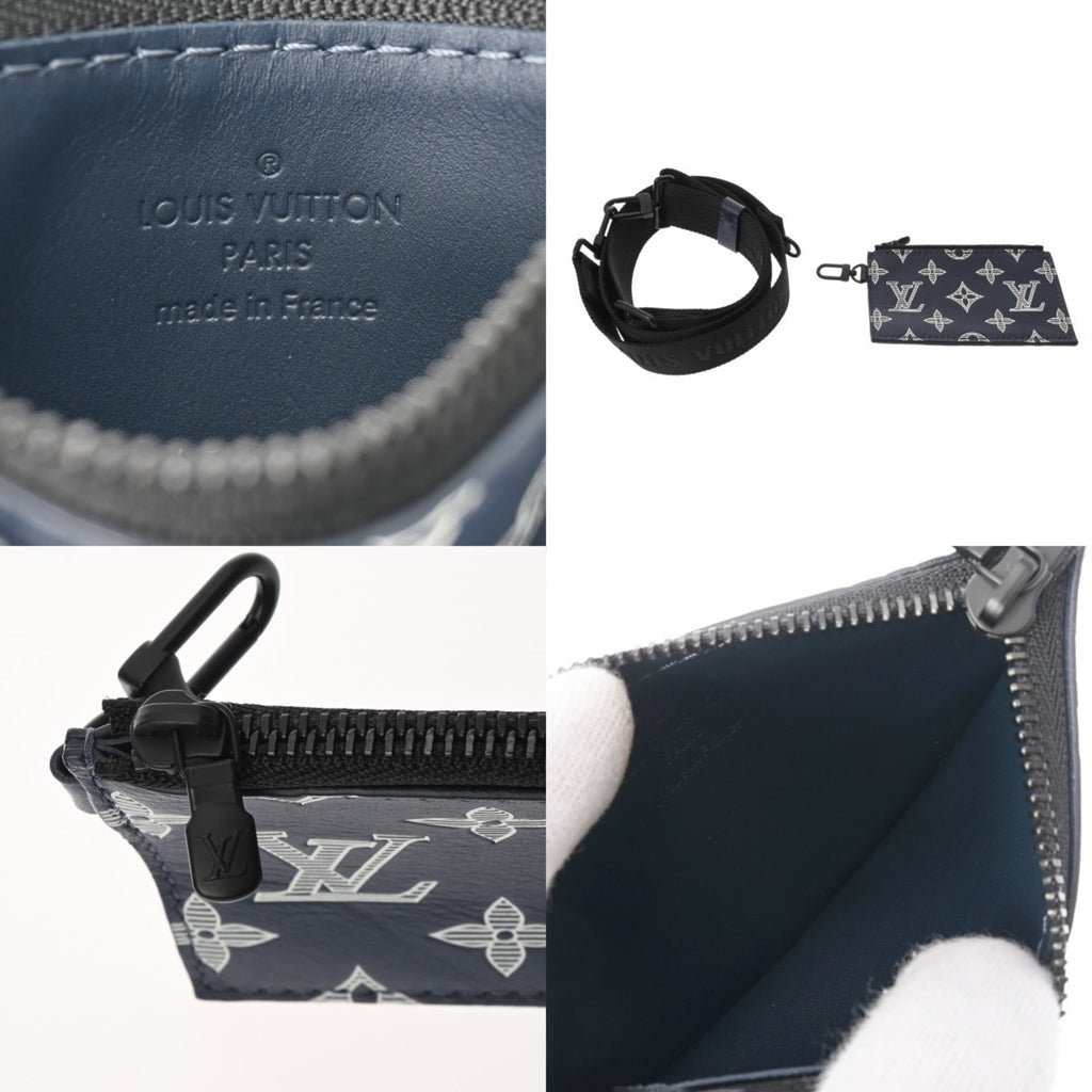 Louis Vuitton Blue Navy Monogram Shadow Pouch Shoulder Bag