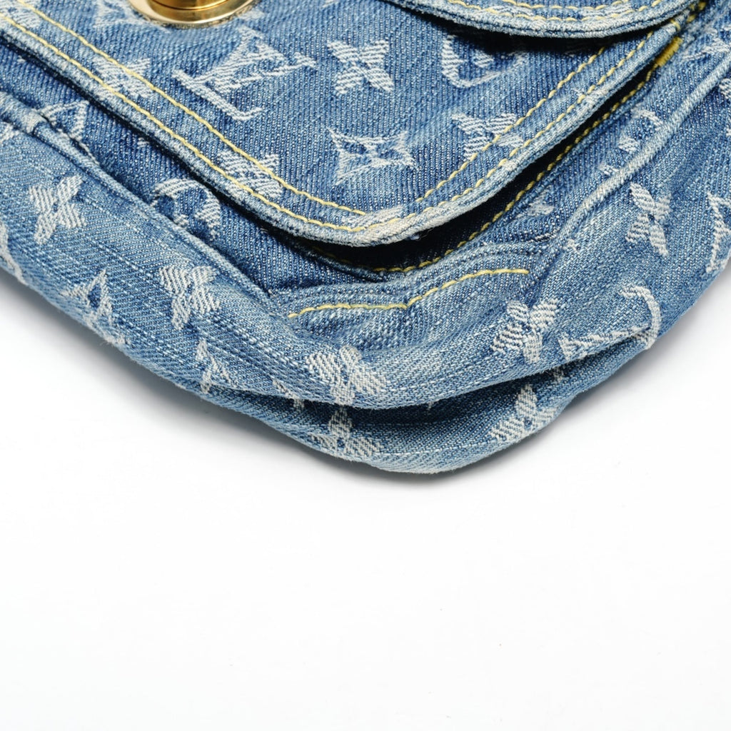 Louis Vuitton Monogram Denim Blue Denim Fanny Pack