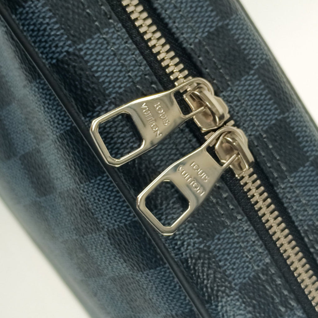 Louis Vuitton Damier Cobalt Navy Canvas Clutch Bag Pouch