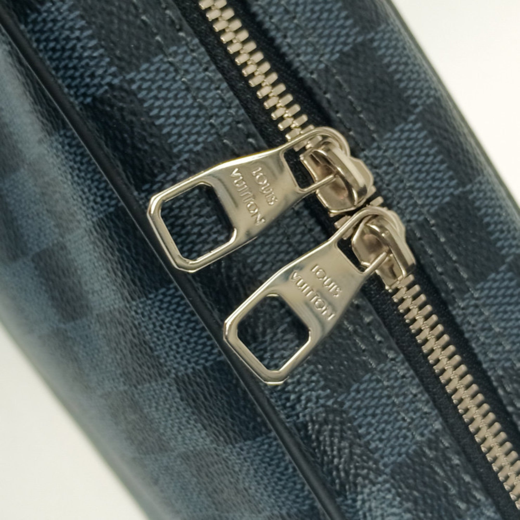 Louis Vuitton Damier Cobalt Navy Canvas Clutch Bag Pouch