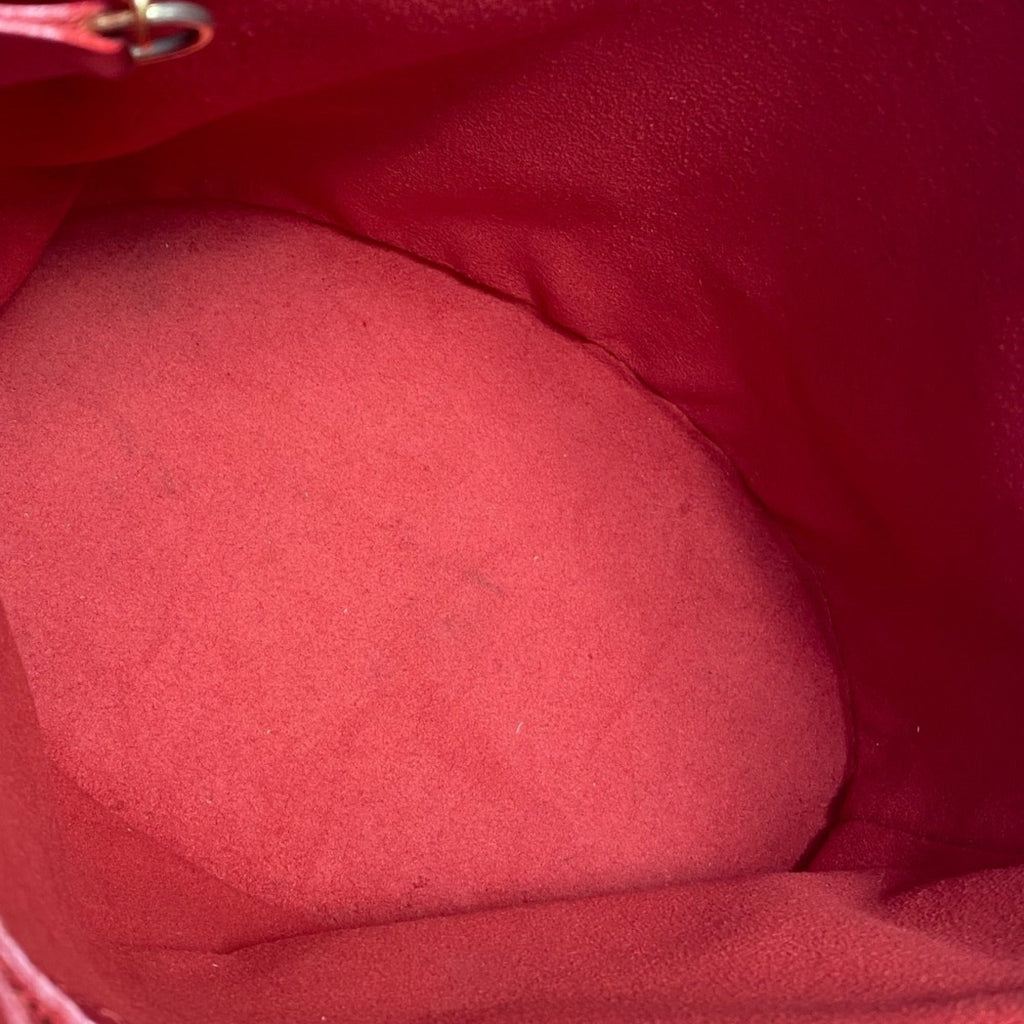 Louis Vuitton Red Color Rouge Epi Leather Pouch Shoulder Bag