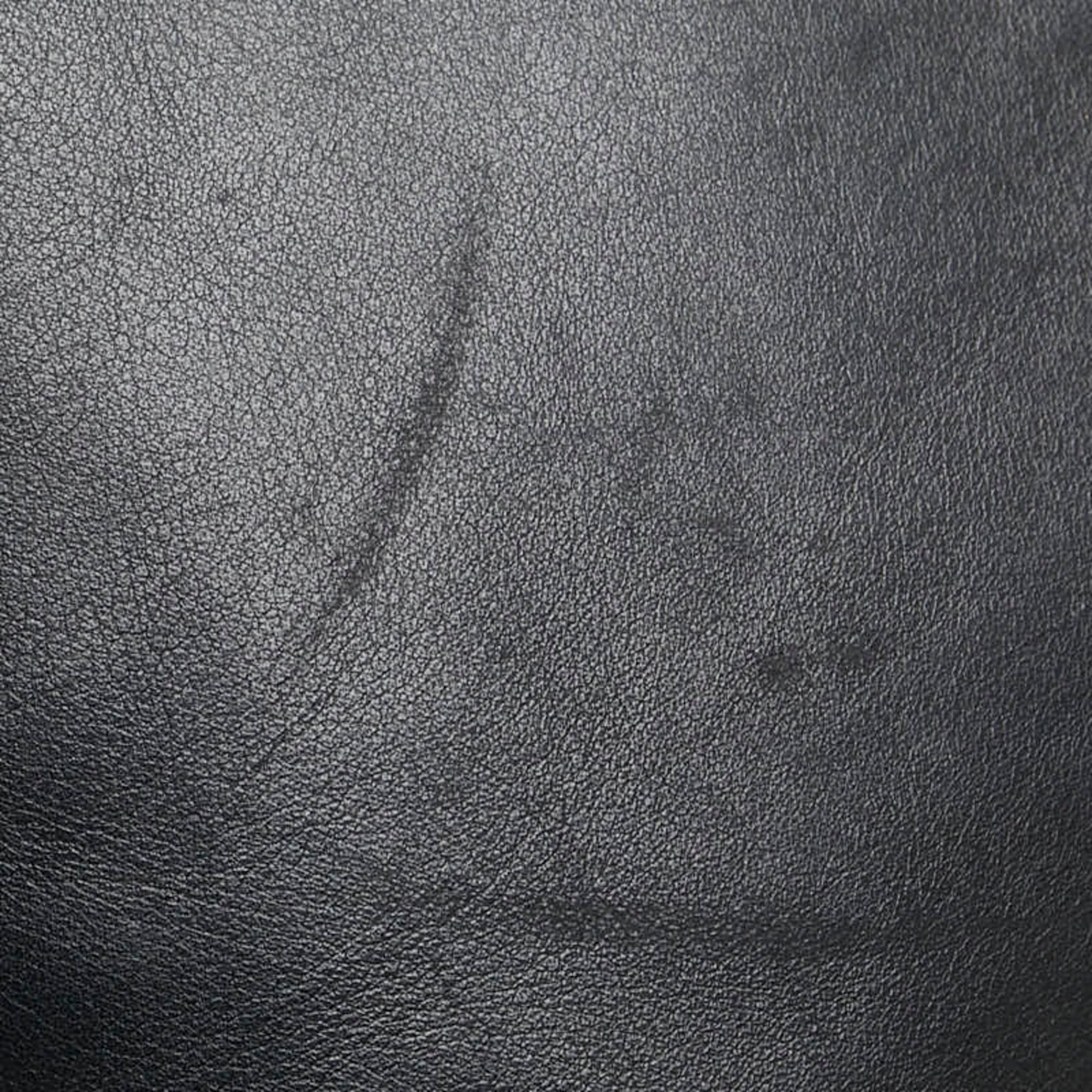 Prada Black Leather Pouch Shoulder Bag