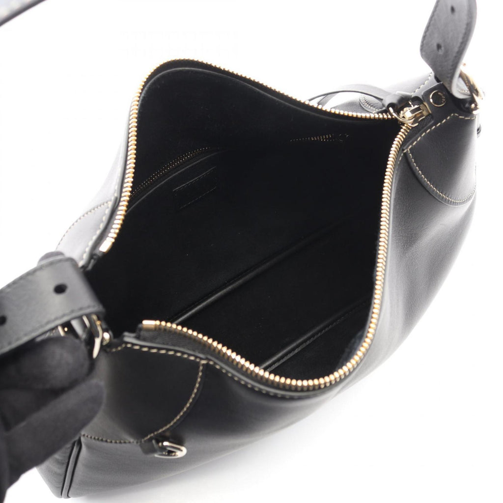 Gucci Black Leather Handbag Shoulder Bag (Pre-Owned)