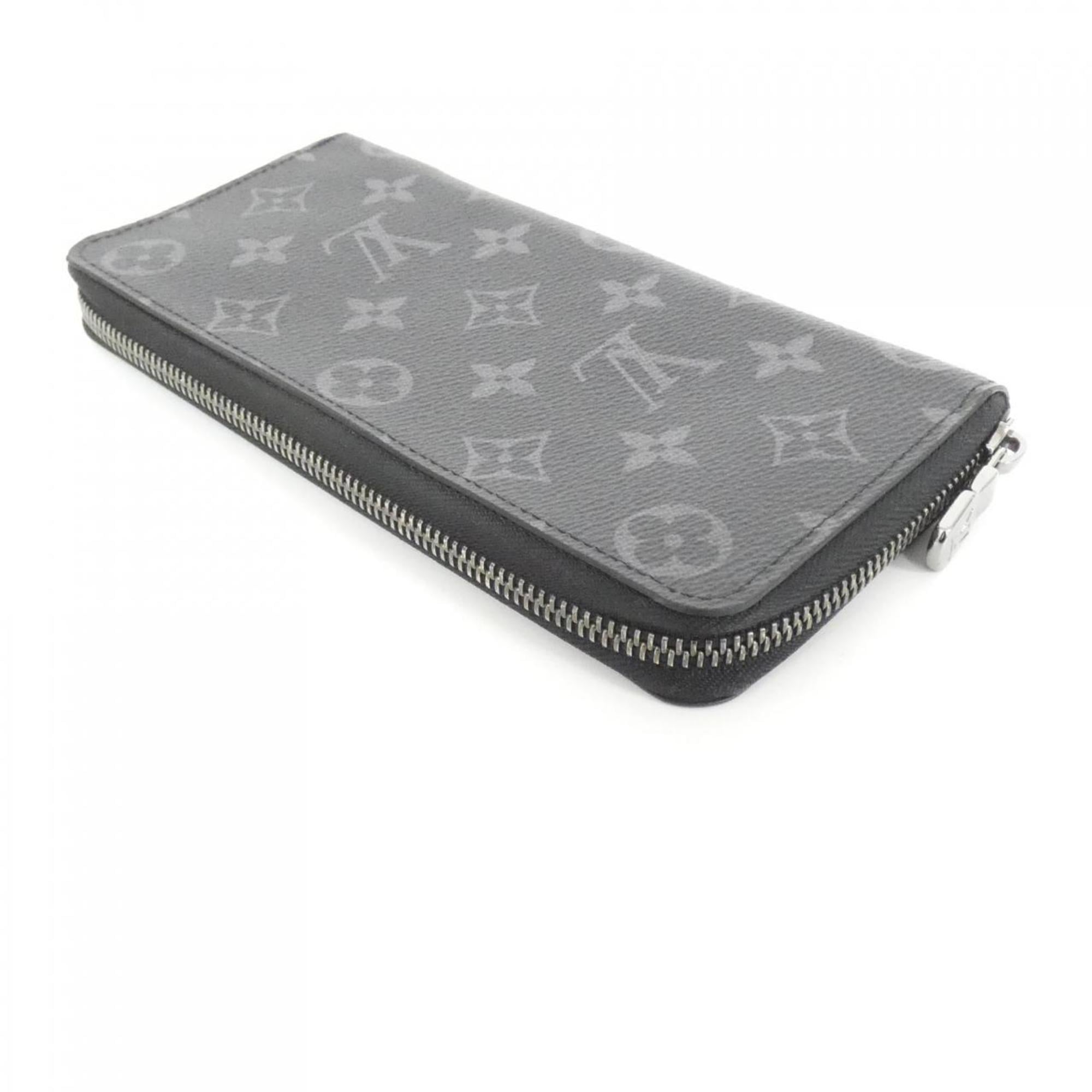 Louis Vuitton Monogram Eclipse Black Coated Canvas Long Wallet