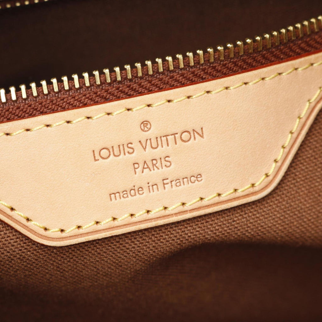 Louis Vuitton Brown Monogram Pvc Coated Canvas Leather Shoulder Bag