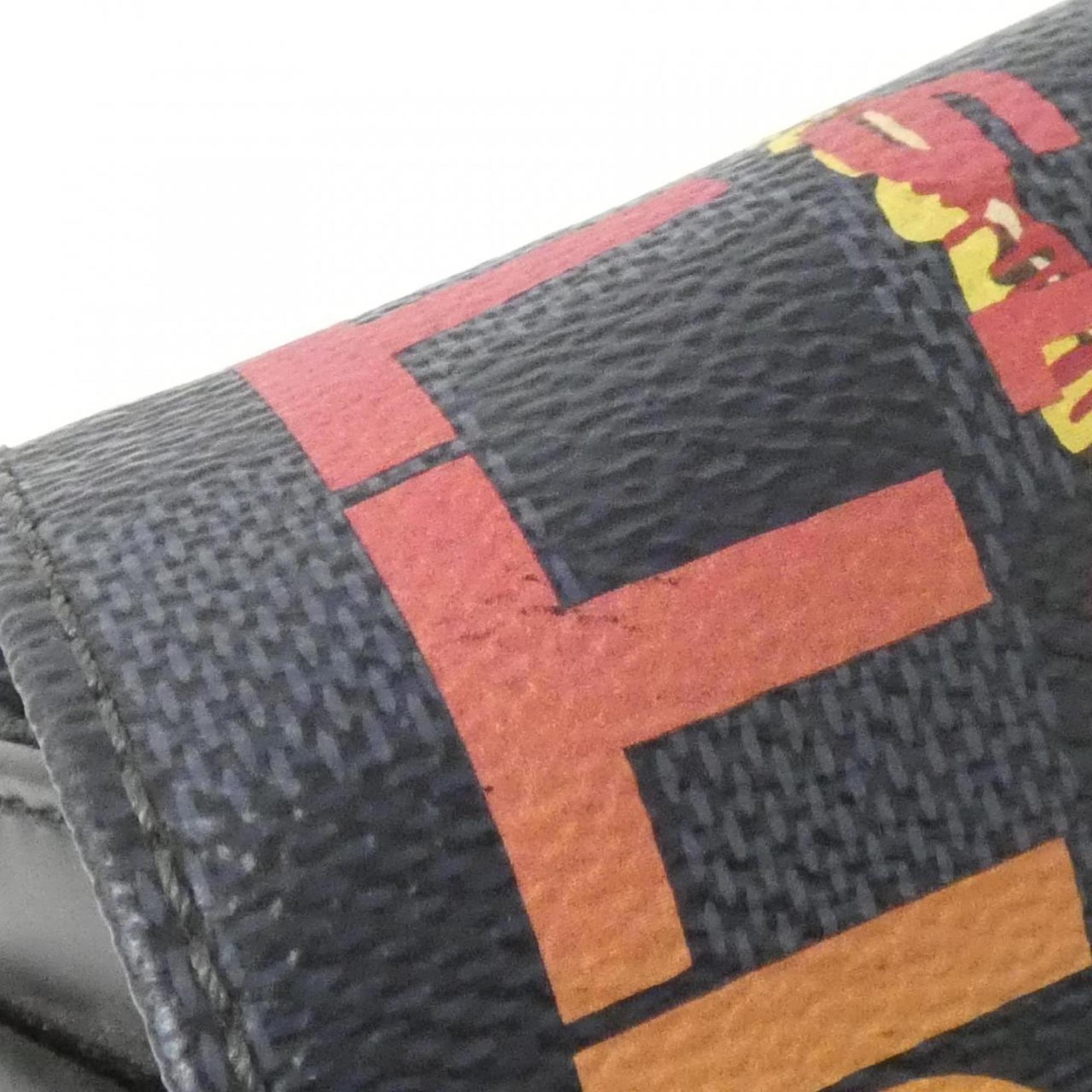 Louis Vuitton Black Cobalt Coated Canvas Shoulder Bag