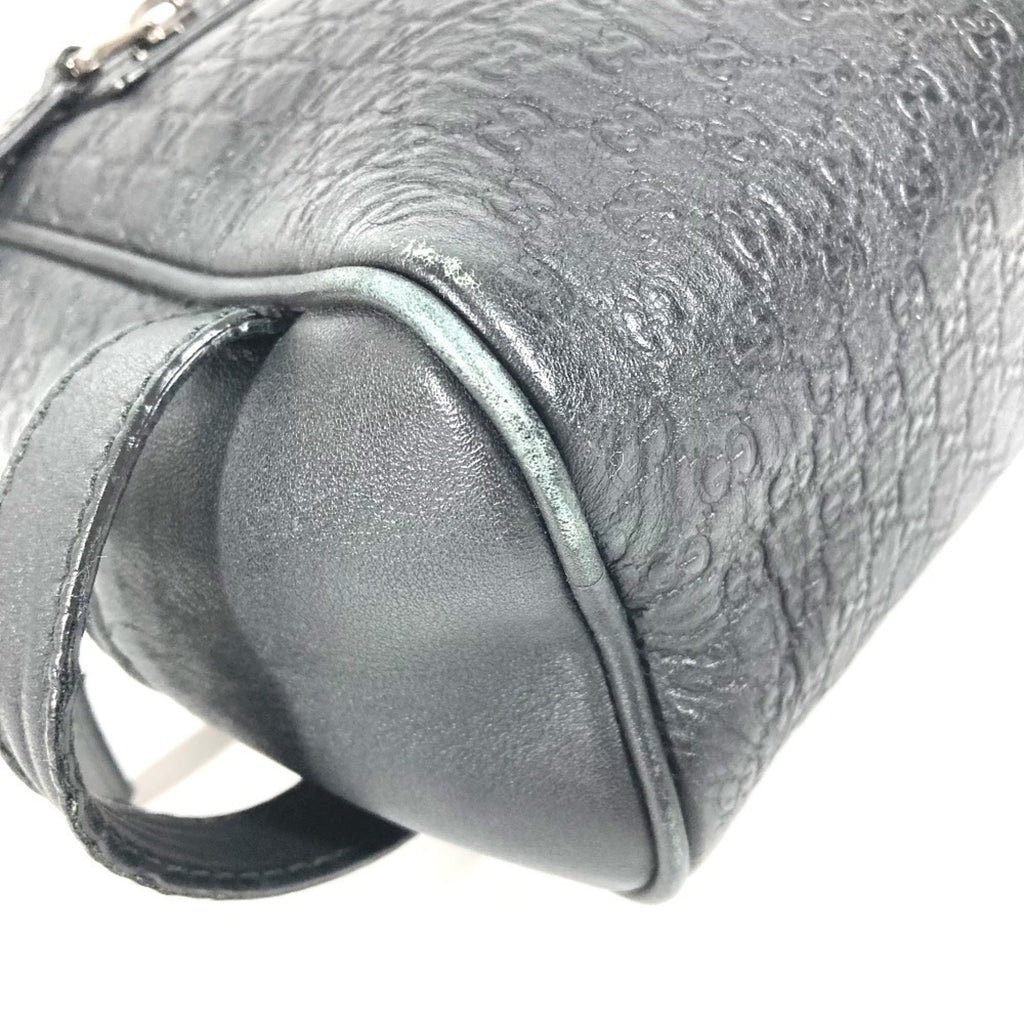 Gucci Guccissima Black Gg Leather Clutch Bag Handbag (Pre-Owned)