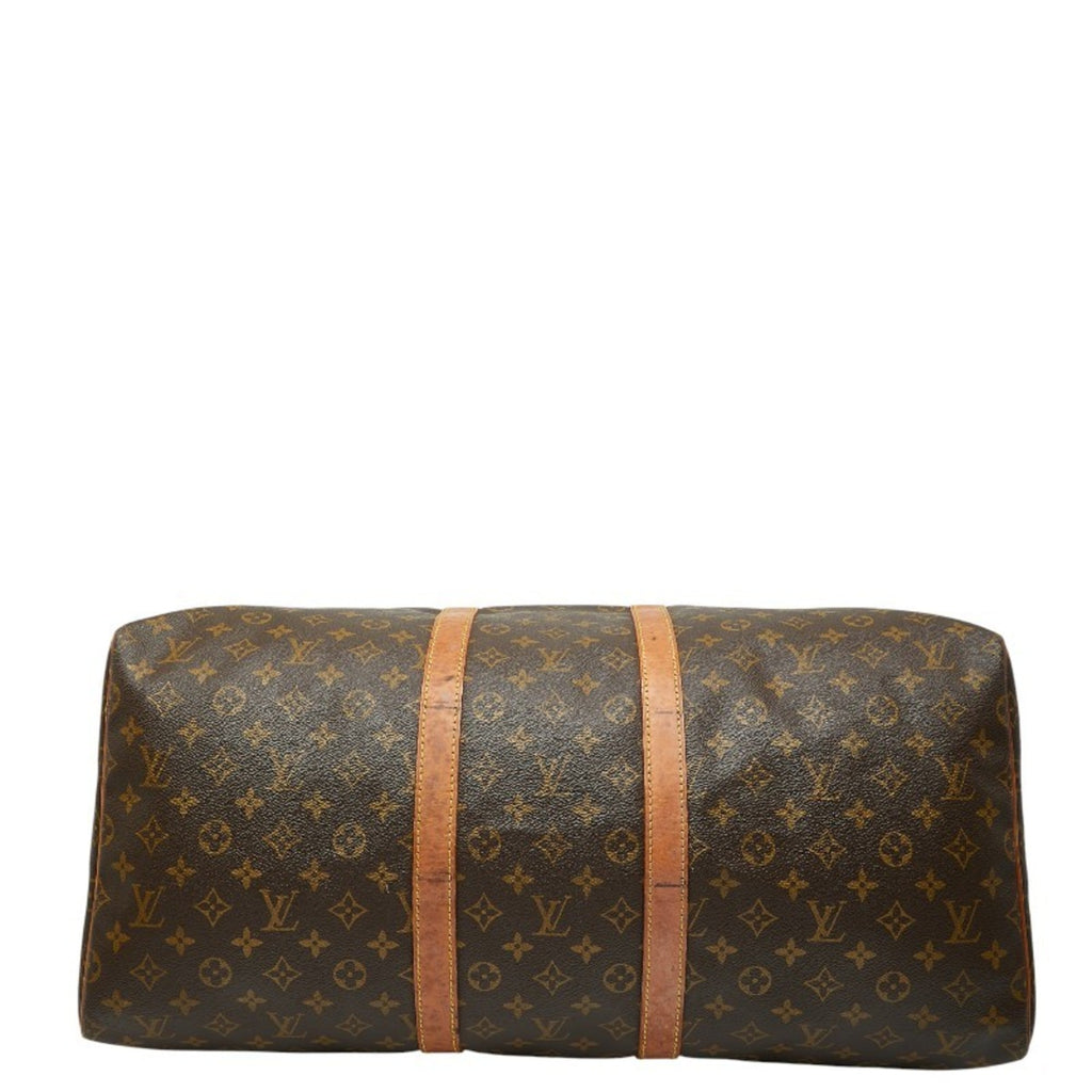 Louis Vuitton Brown Pvc Leather Boston Bag