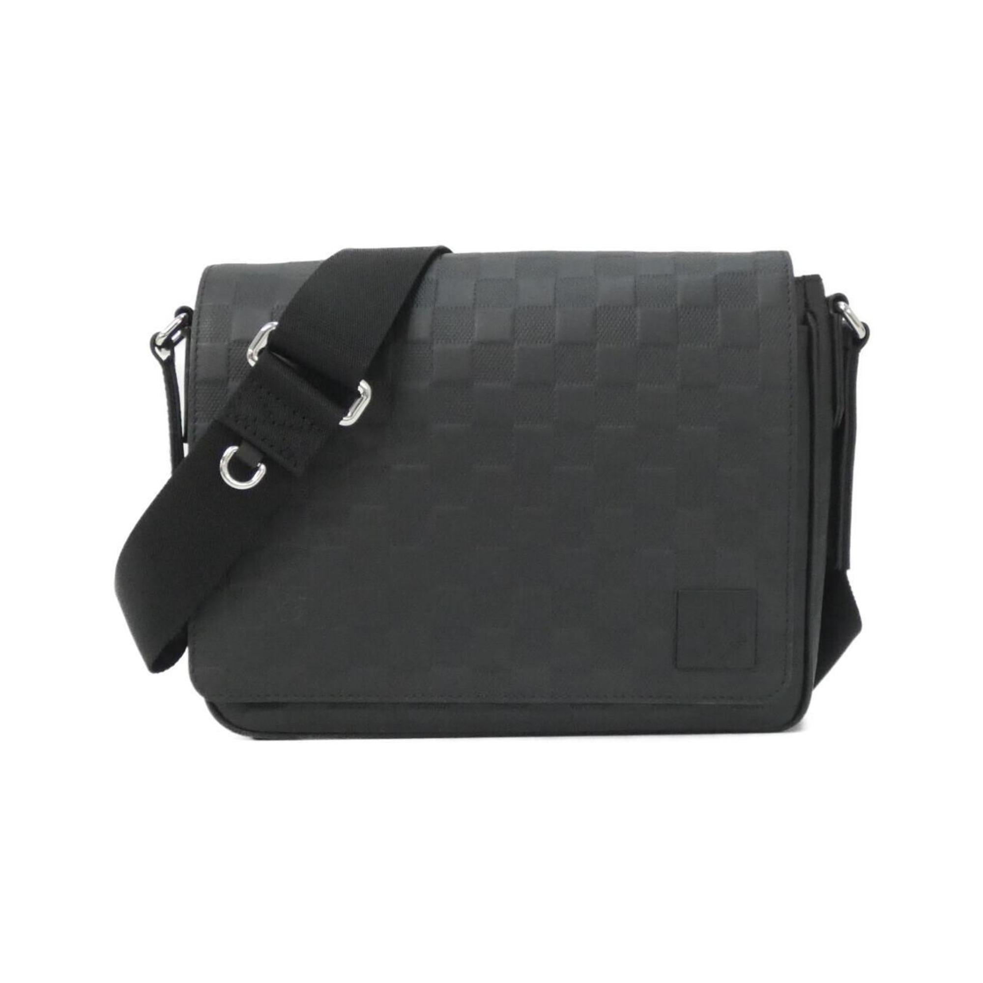 Louis Vuitton Black Leather Shoulder Bag