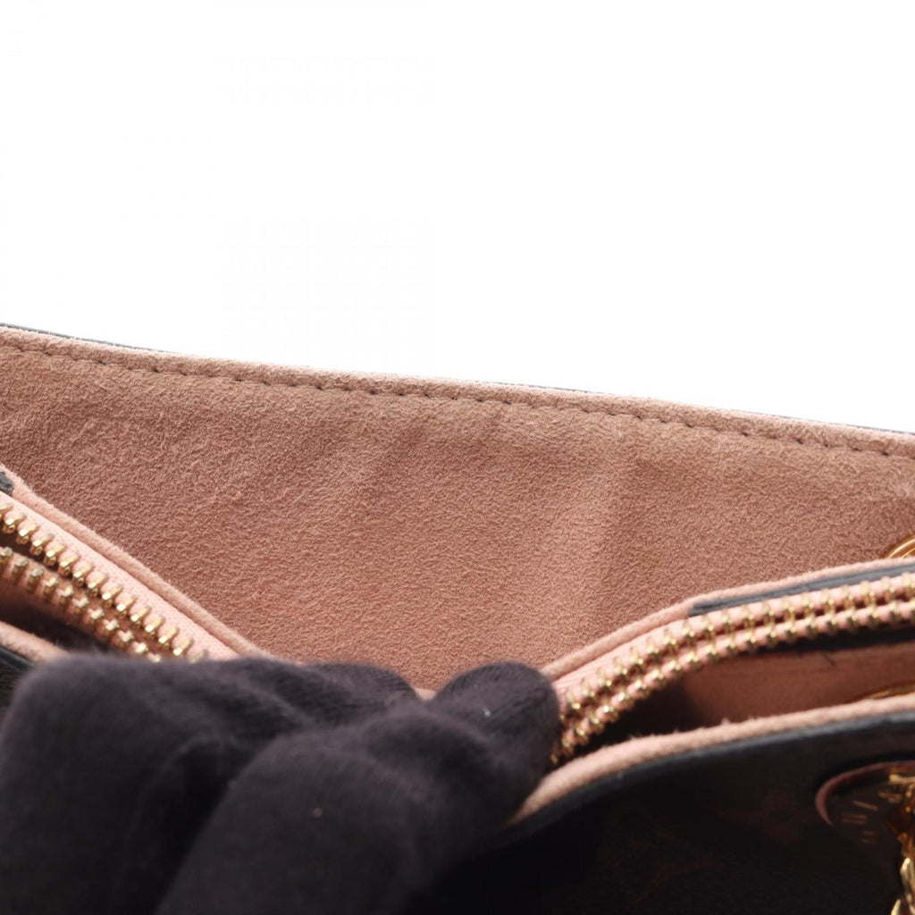 Louis Vuitton Brown Monogram Pink Coated Canvas Shoulder Bag