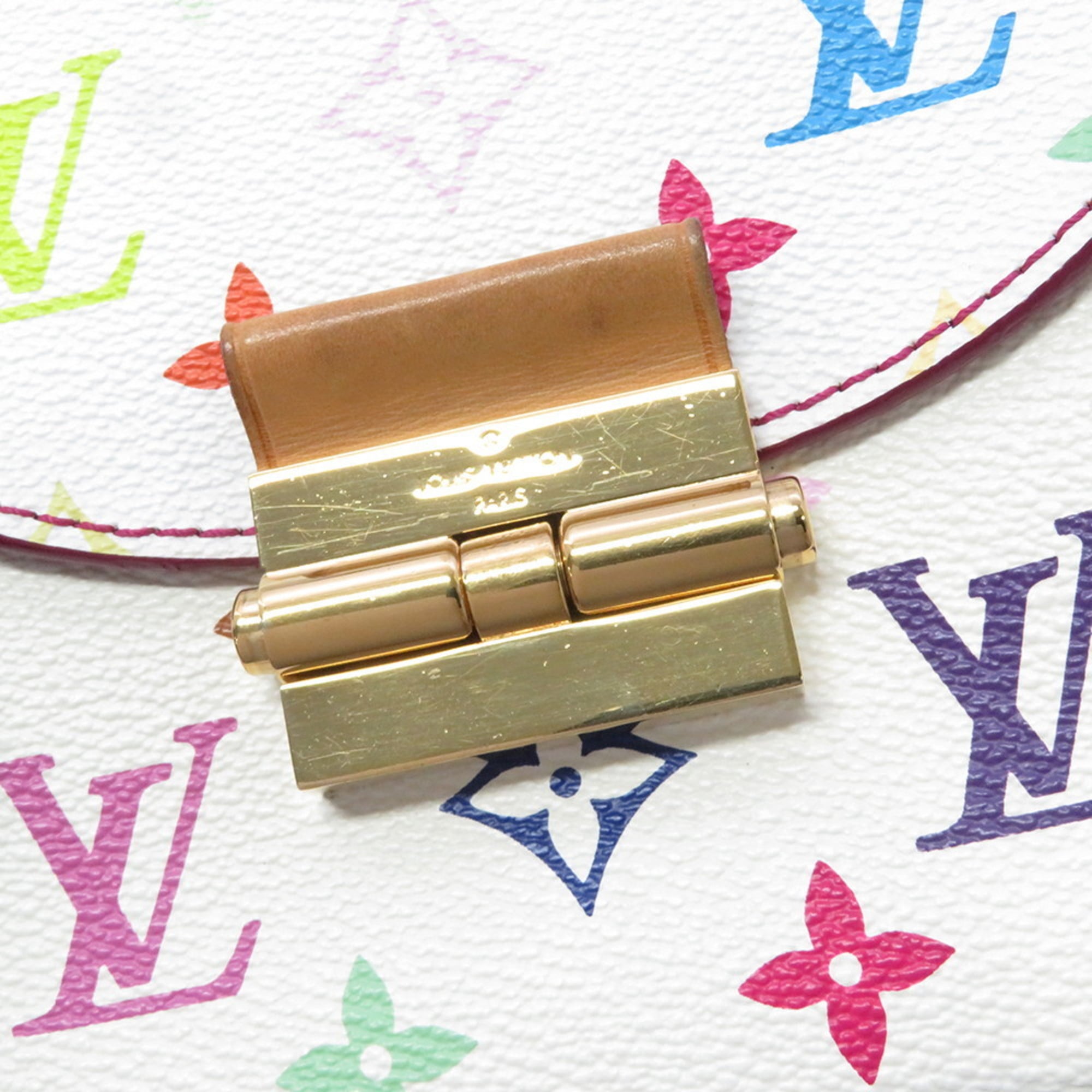Louis Vuitton Blanc Multi-Color White Monogram Multicolore Handbag Shoulder Bag