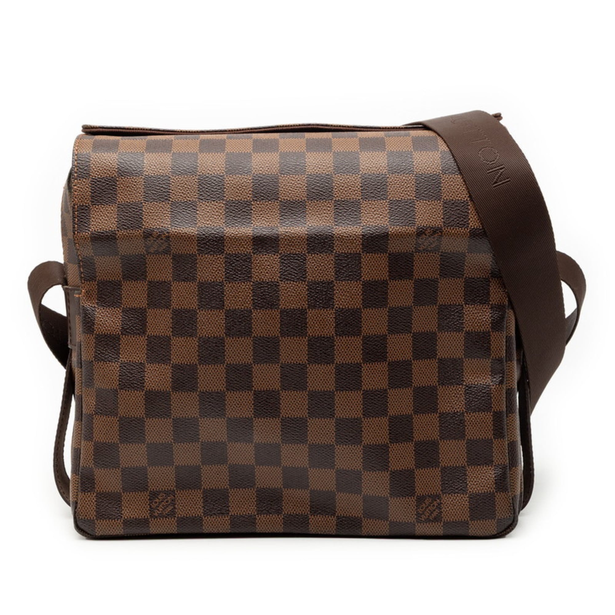 Louis Vuitton Brown Damier Canvas Ebene Leather Pvc Messenger Bag