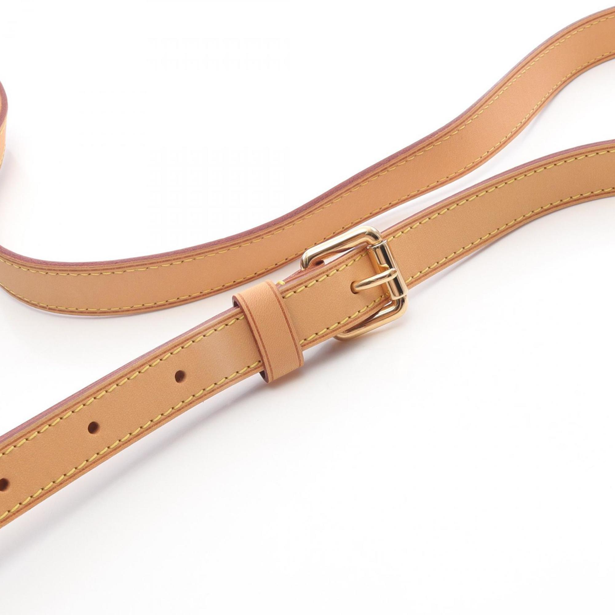 Louis Vuitton Brown Coated Canvas Leather Shoulder Bag
