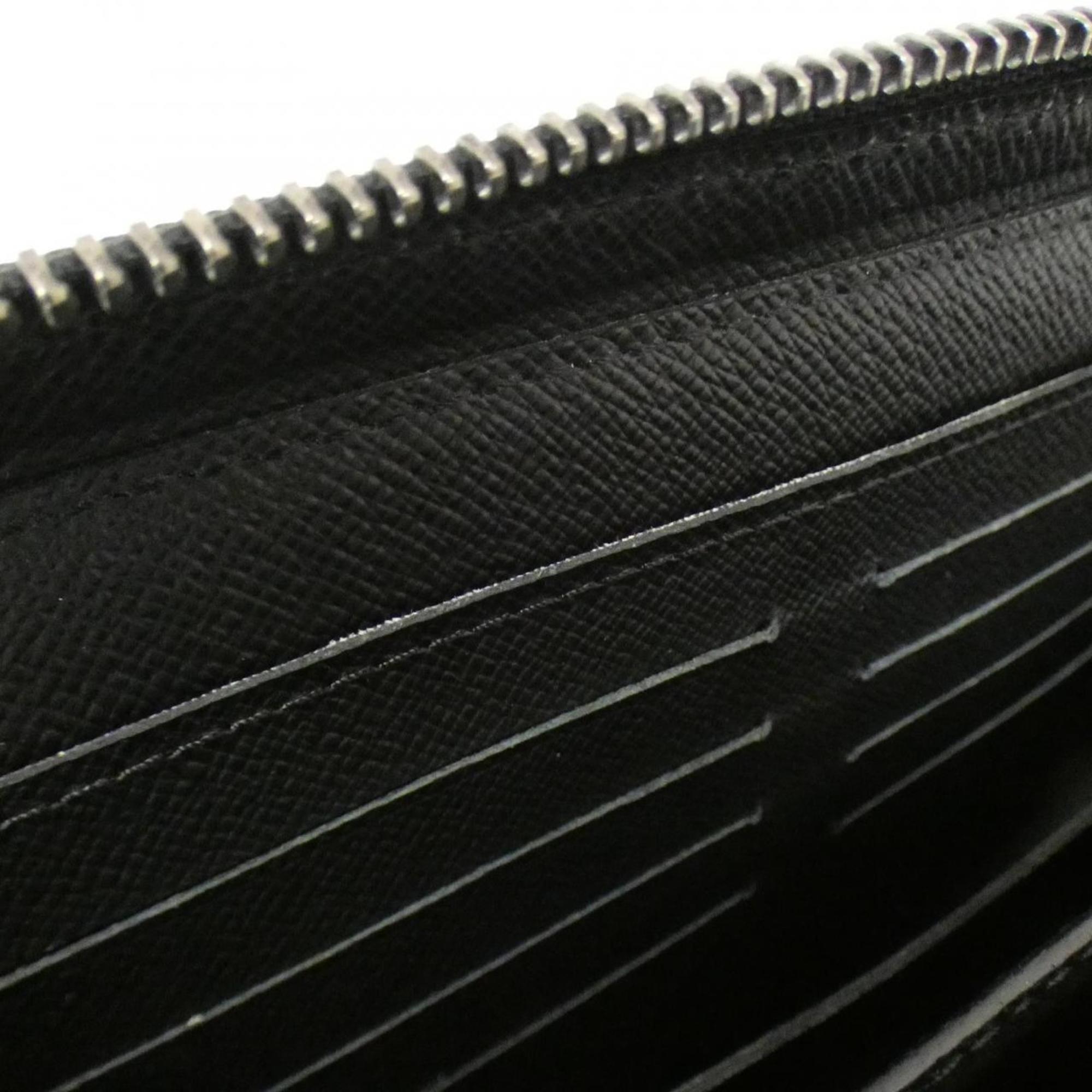 Louis Vuitton Black Coated Canvas Long Wallet