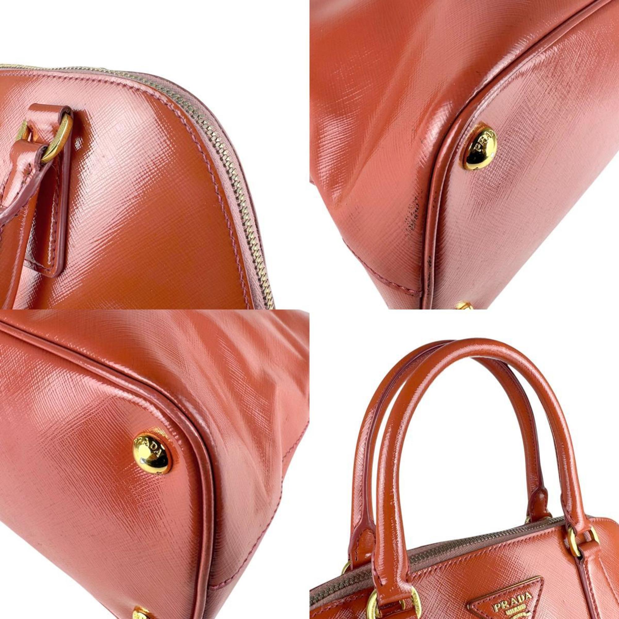 Prada Orange Leather Handbag