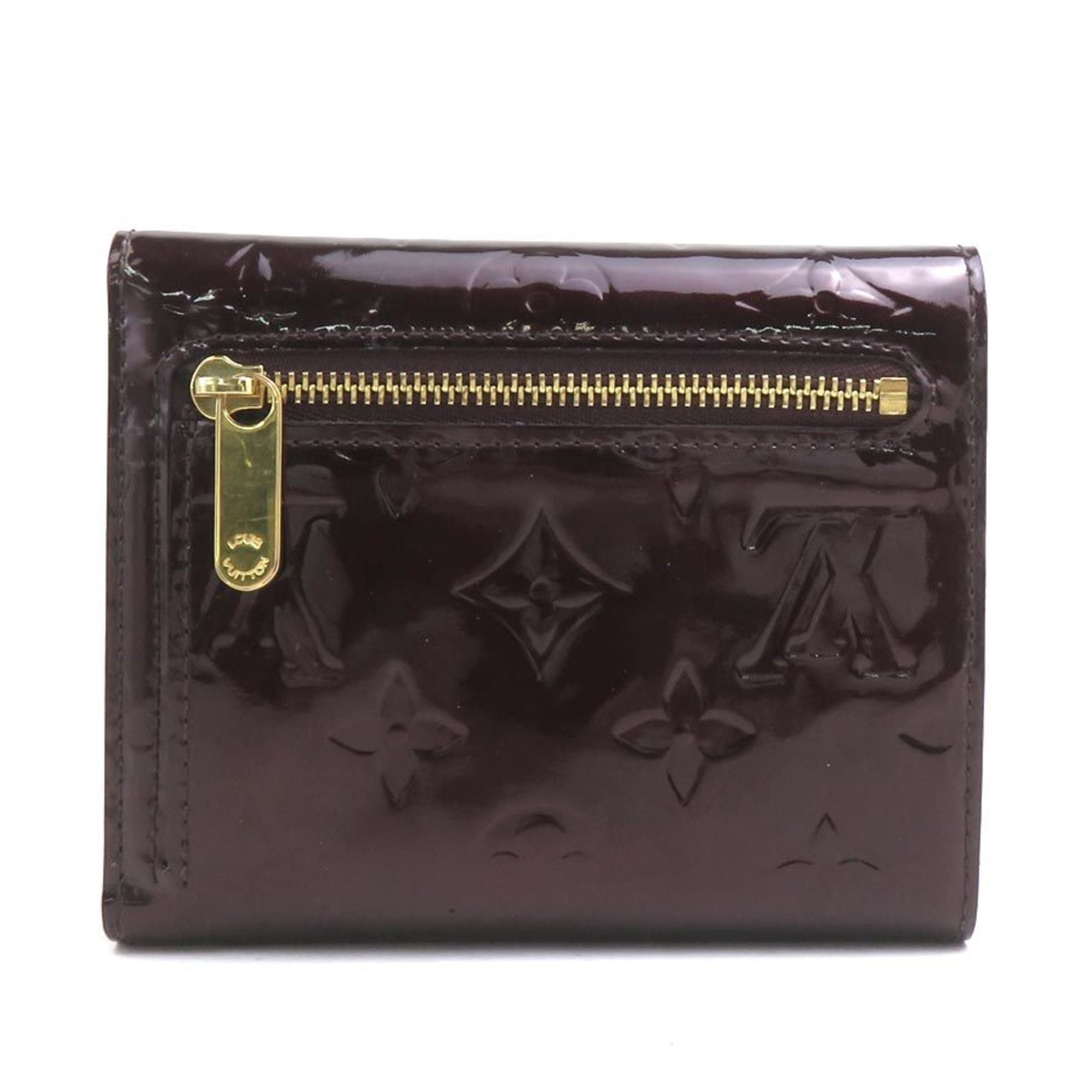 Louis Vuitton Monogram Vernis Amarante Monogram Vernis Wallet (Tri-Fold)