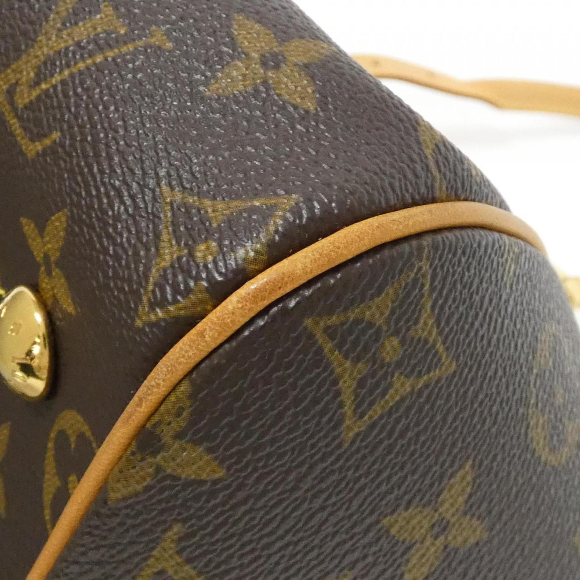 Louis Vuitton Brown Coated Canvas Shoulder Bag