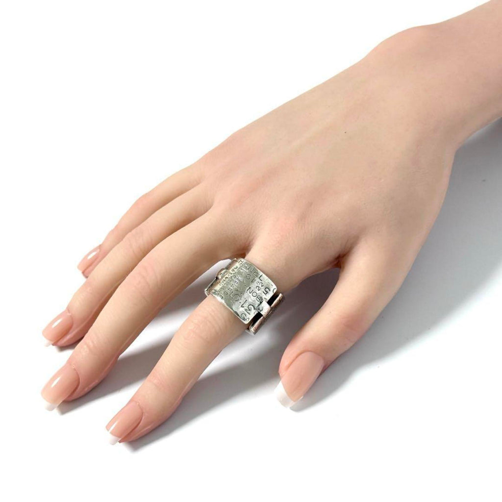 Chanel Silver 925 Band Ring