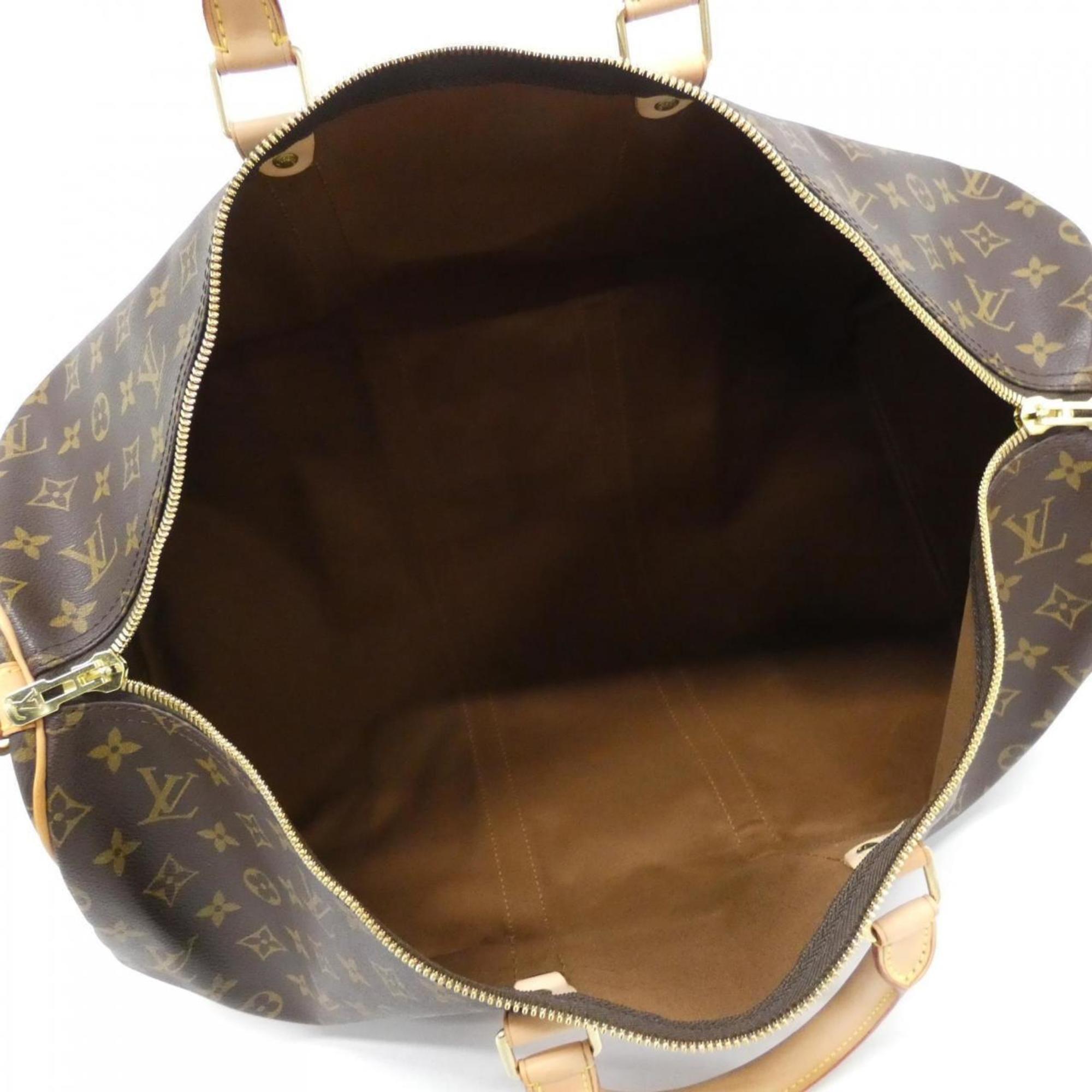 Louis Vuitton Brown Coated Canvas Boston Bag