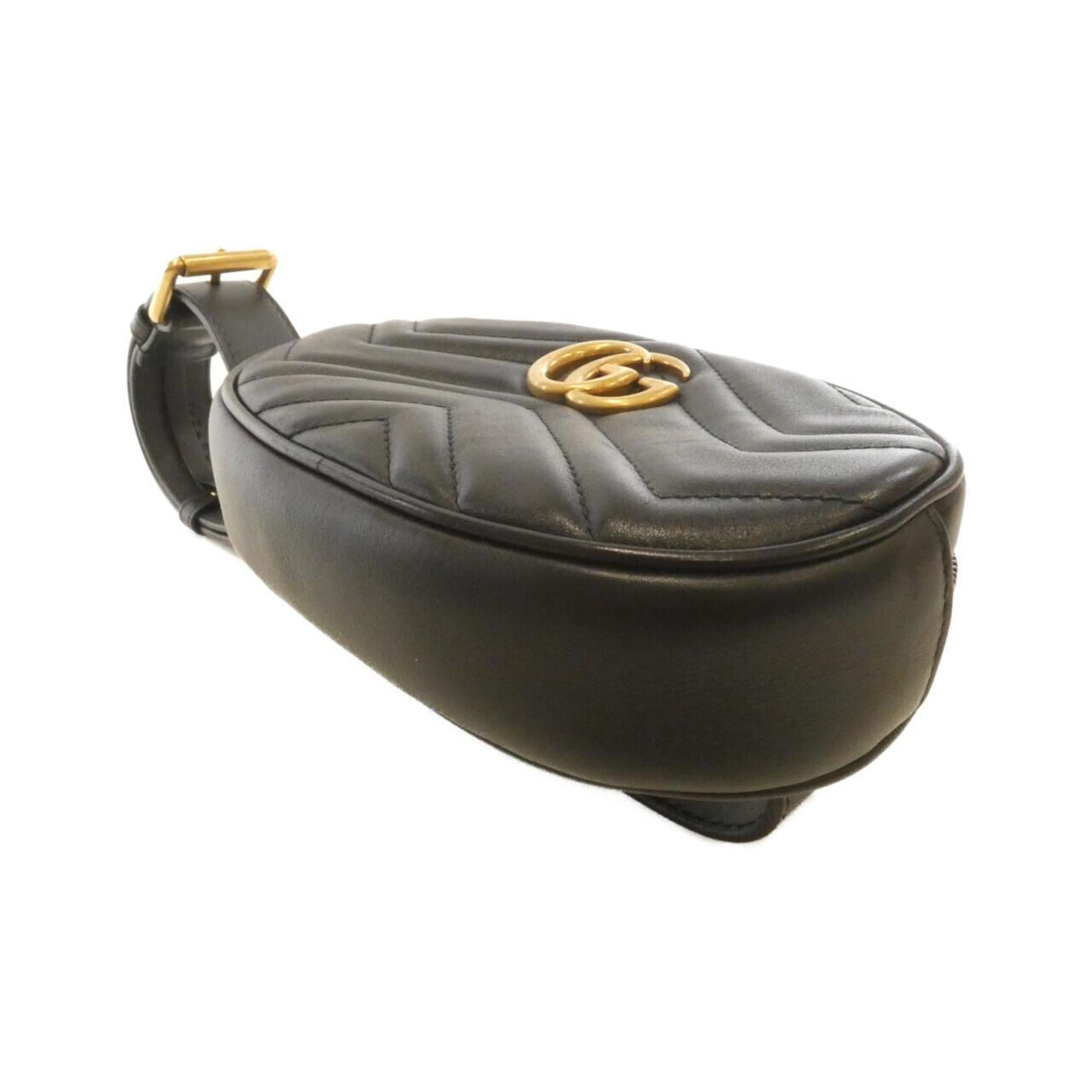 Gucci Black Quilting Leather Fanny Pack (Pre-Owned)