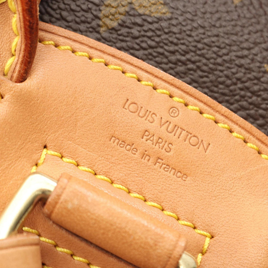 Louis Vuitton Brown Monogram Coated Canvas Leather Backpack