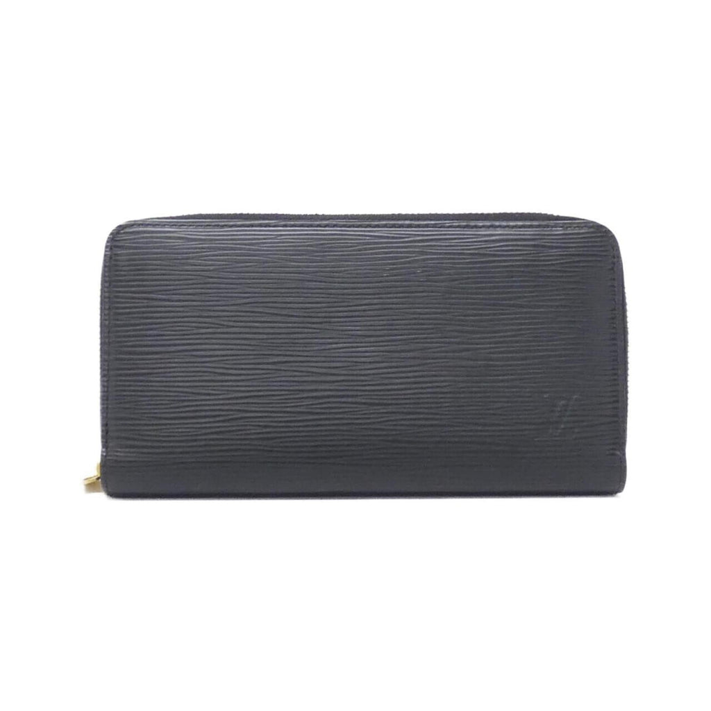 Louis Vuitton Black Leather Long Wallet