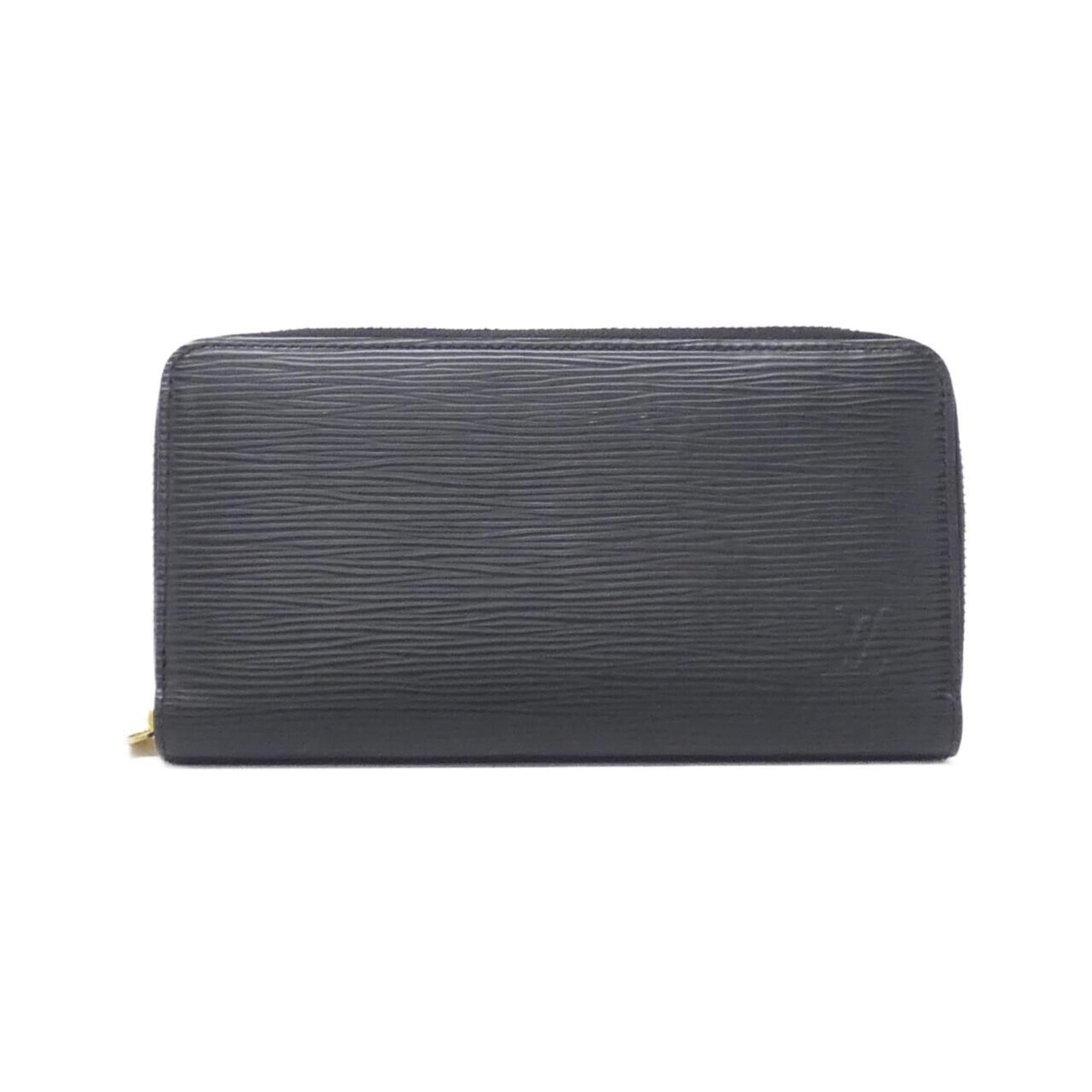 Louis Vuitton Black Leather Long Wallet
