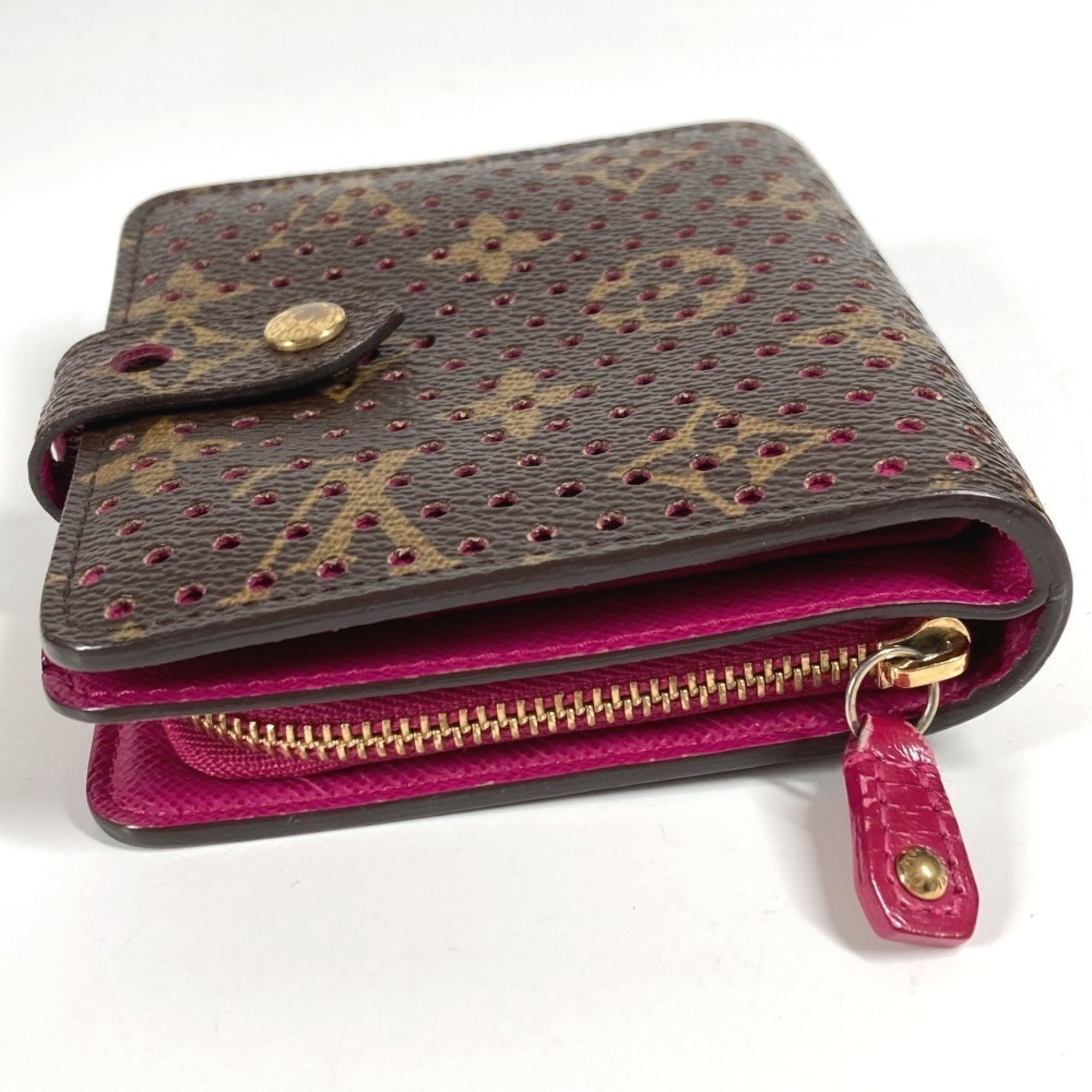 Louis Vuitton Monogram Fuchsia Pink Monogram Pink Monogram Perforated Wallet