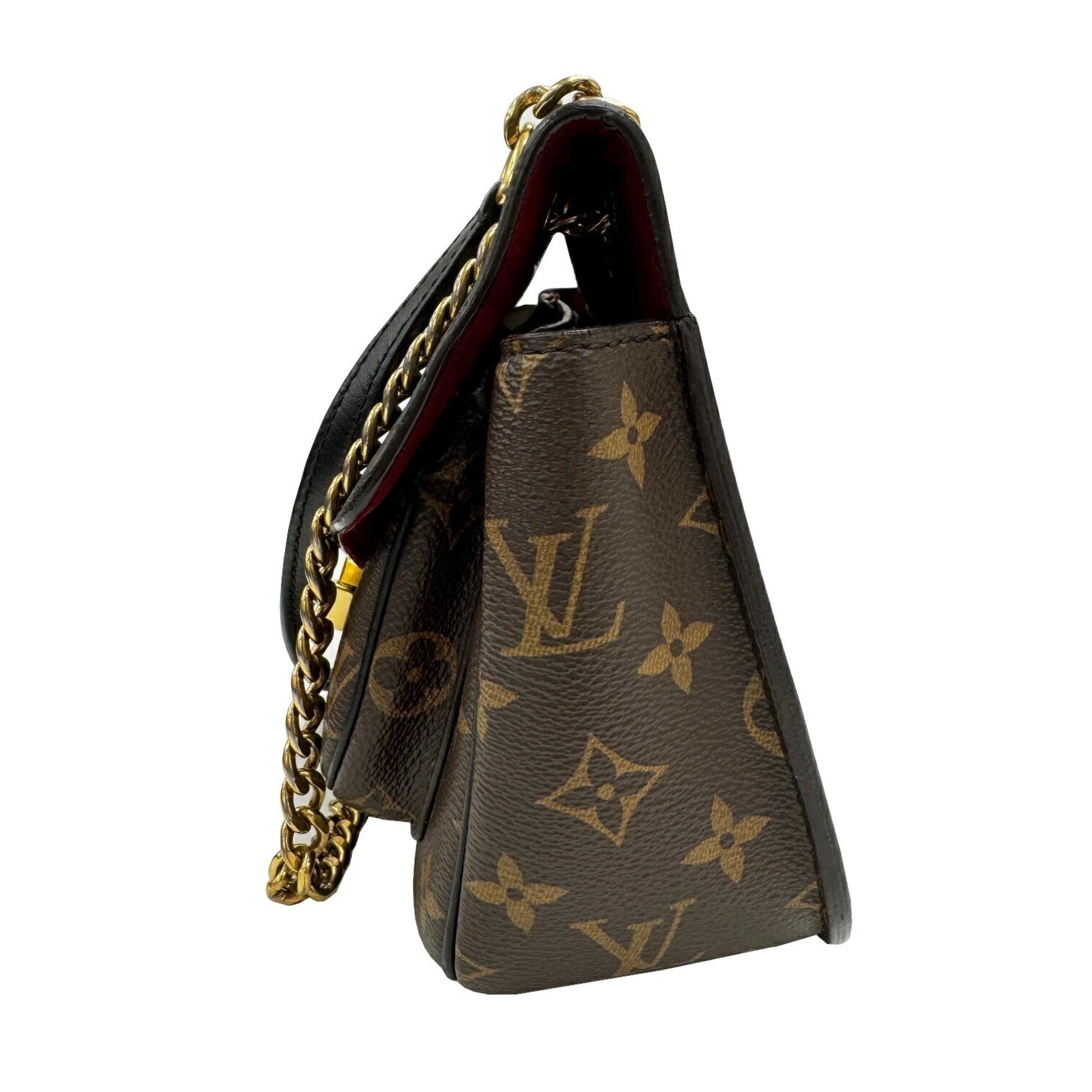 Louis Vuitton Monogram Black Brown Monogram Leather Shoulder Bag