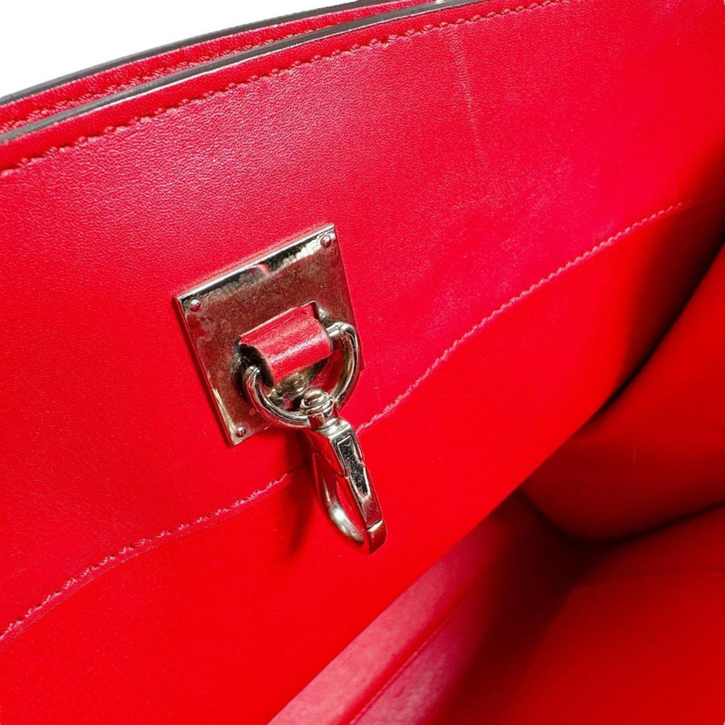 Louis Vuitton Red Color Leather Handbag