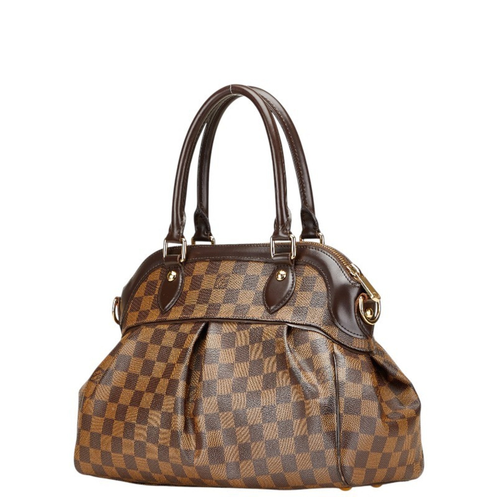 Louis Vuitton Damier Brown Pvc Leather Handbag Shoulder Bag