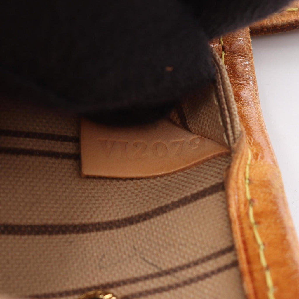 Louis Vuitton Brown Monogram Coated Canvas Leather Handbag Tote Bag