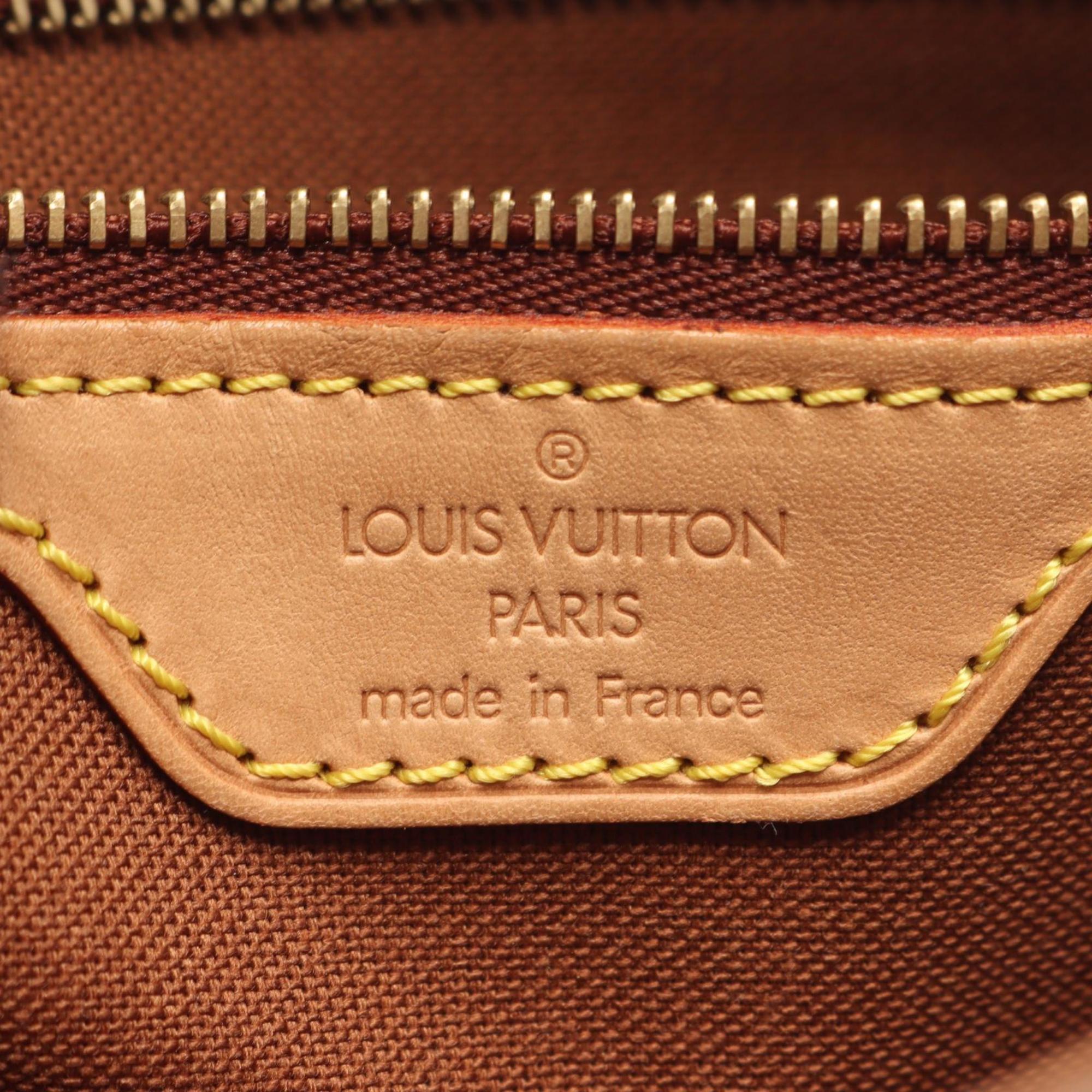 Louis Vuitton Brown Coated Canvas Pvc Monogram Leather Handbag