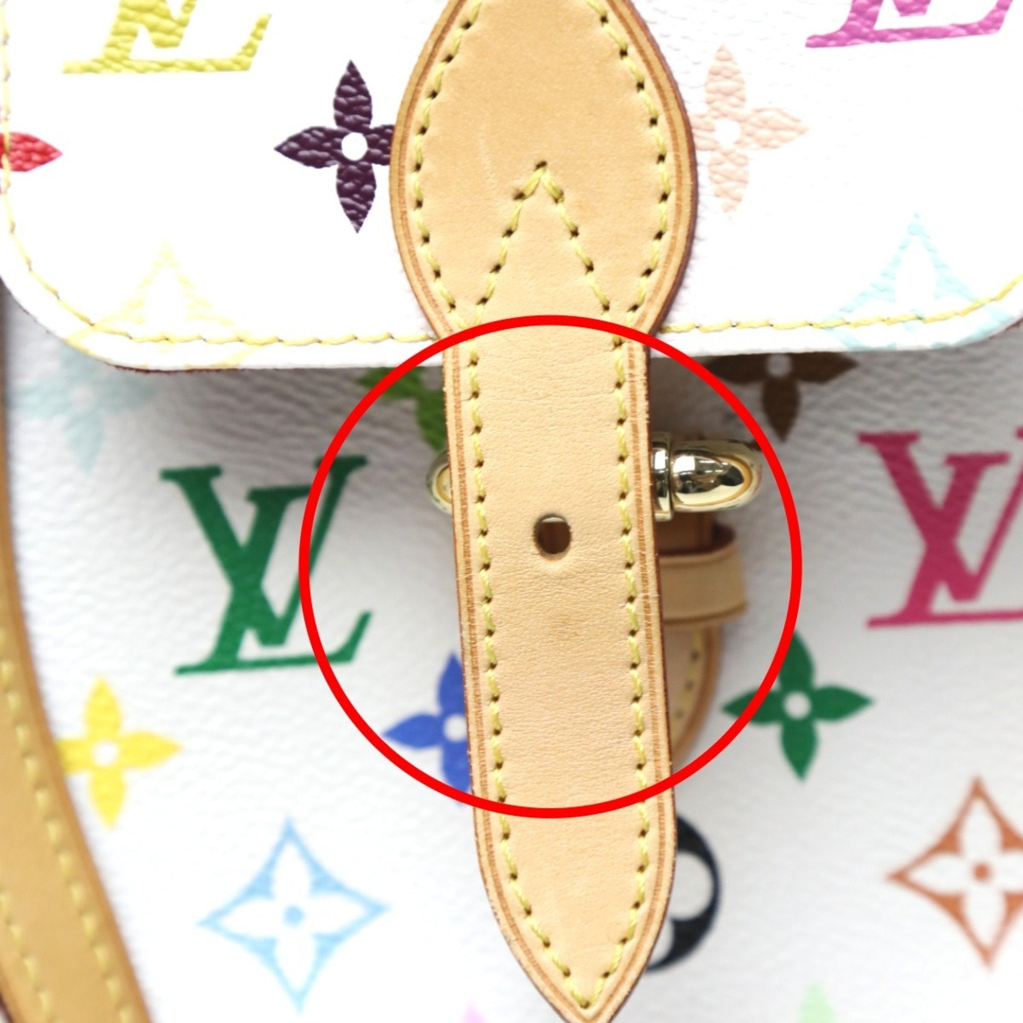 Louis Vuitton Blanc Multi-Color Monogram Multicolore Handbag