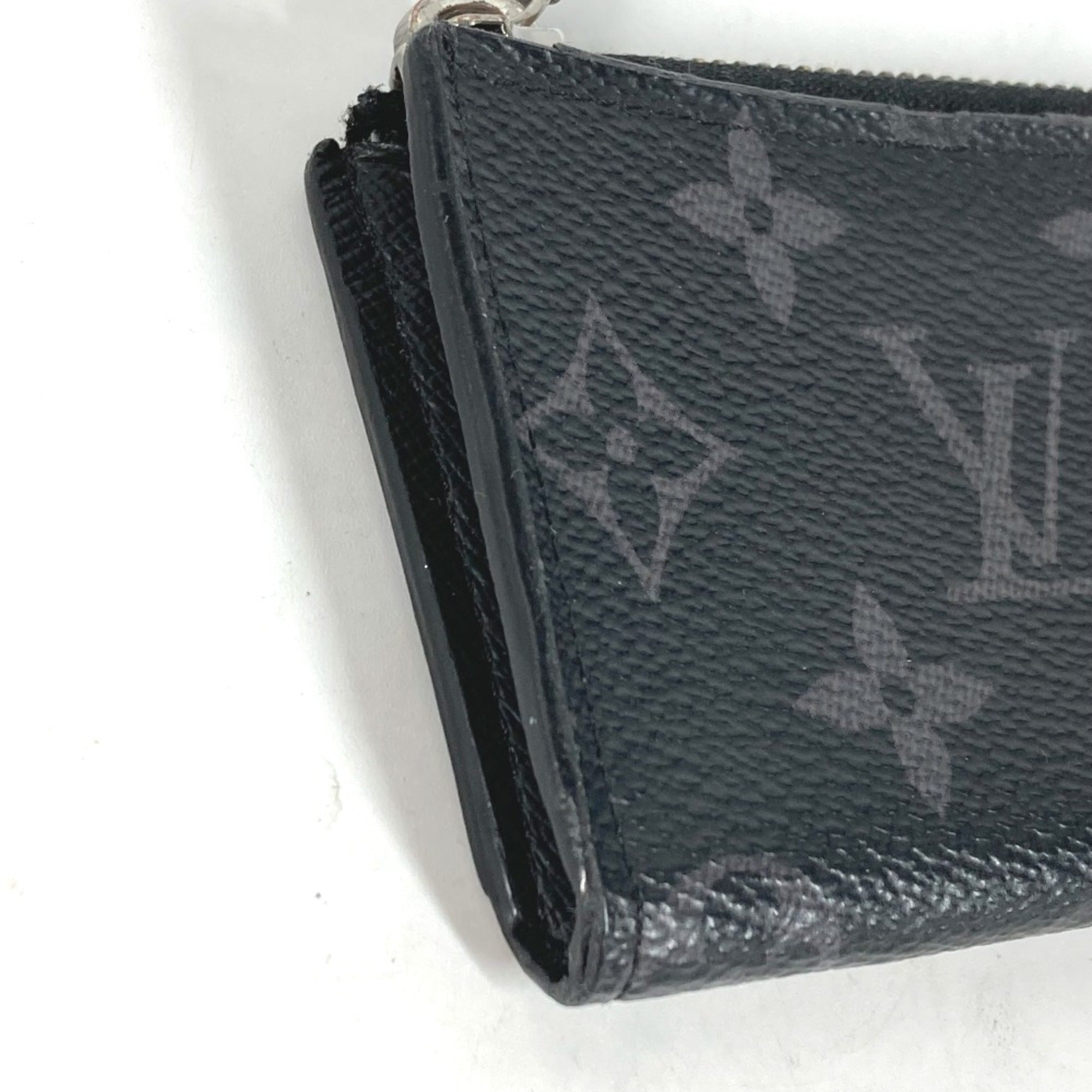 Louis Vuitton Black Monogram Eclipse Monogram Eclipse Coin Purse/Coin Case