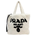 Prada White Handbag Shoulder Bag Tote Bag