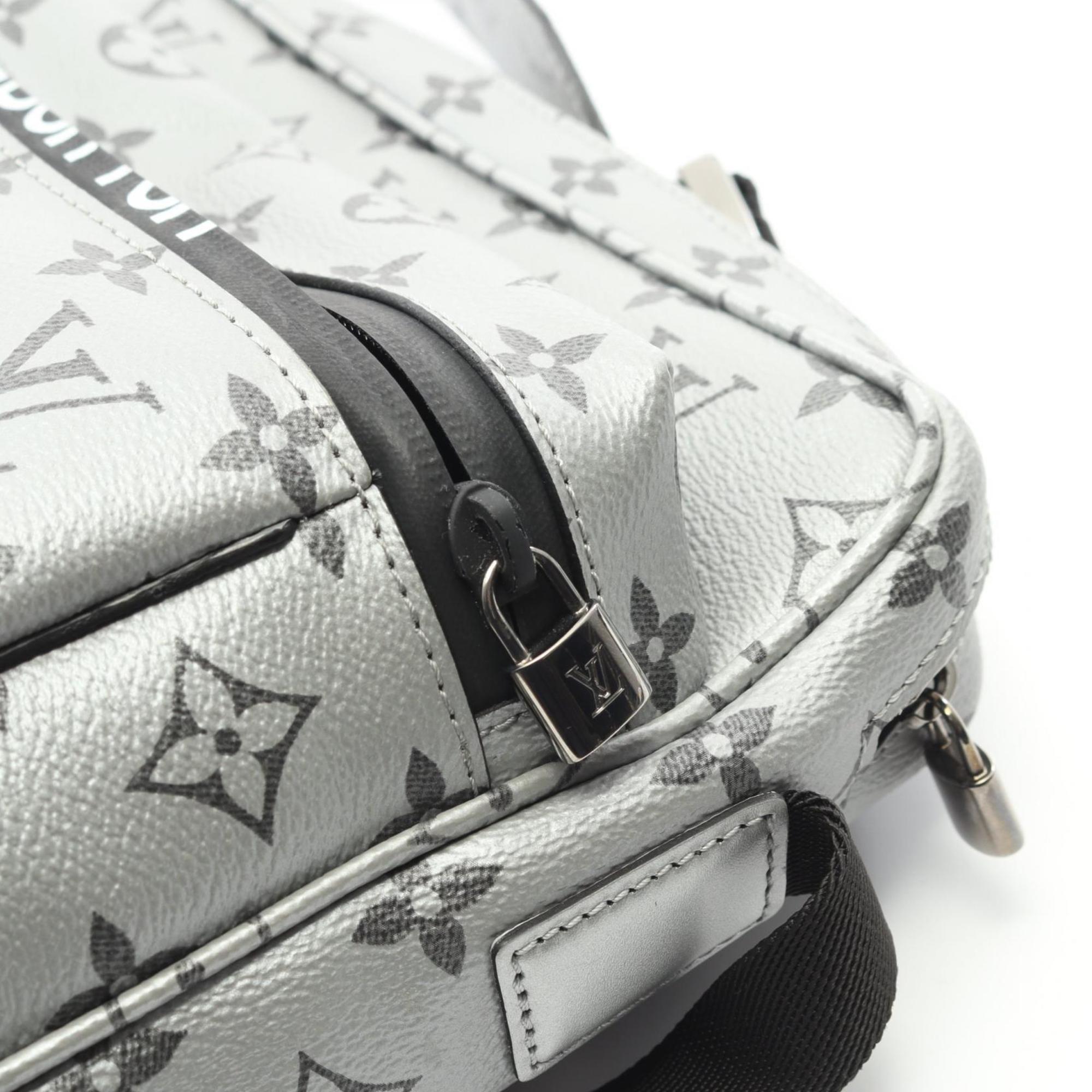 Louis Vuitton Silver Coated Canvas Shoulder Bag