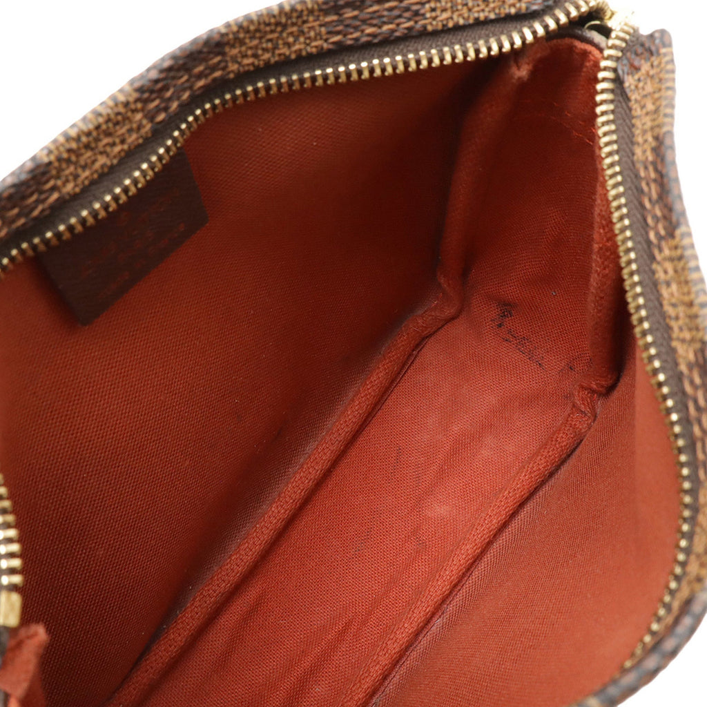 Louis Vuitton Brown Damier Canvas Pvc Handbag Pouch