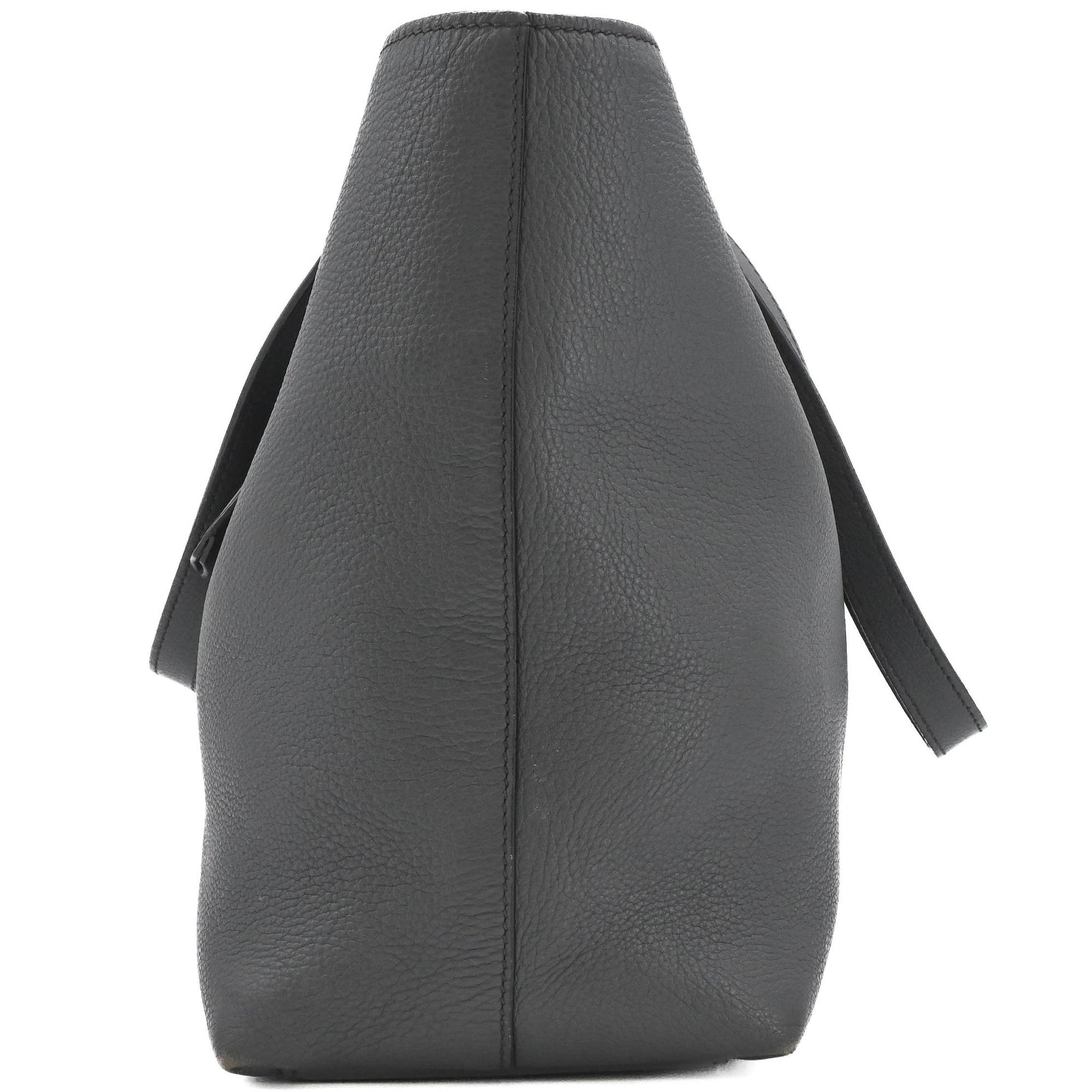 Prada Gray Leather Handbag