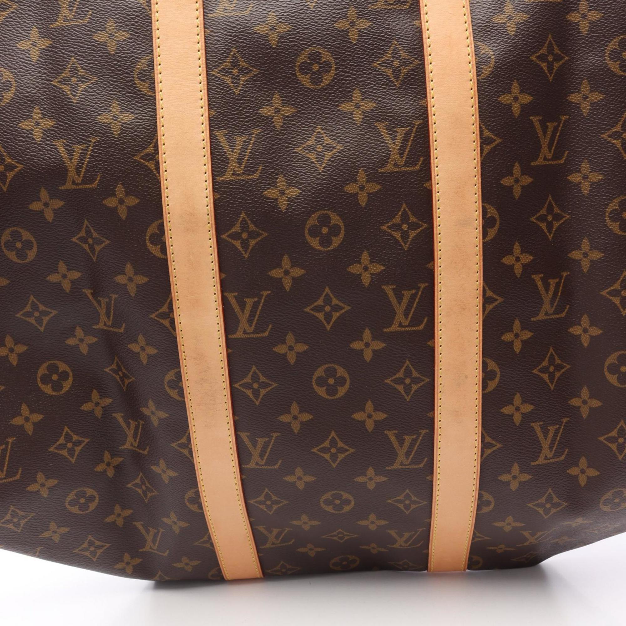 Louis Vuitton Brown Coated Canvas Pvc Monogram Leather Boston Bag