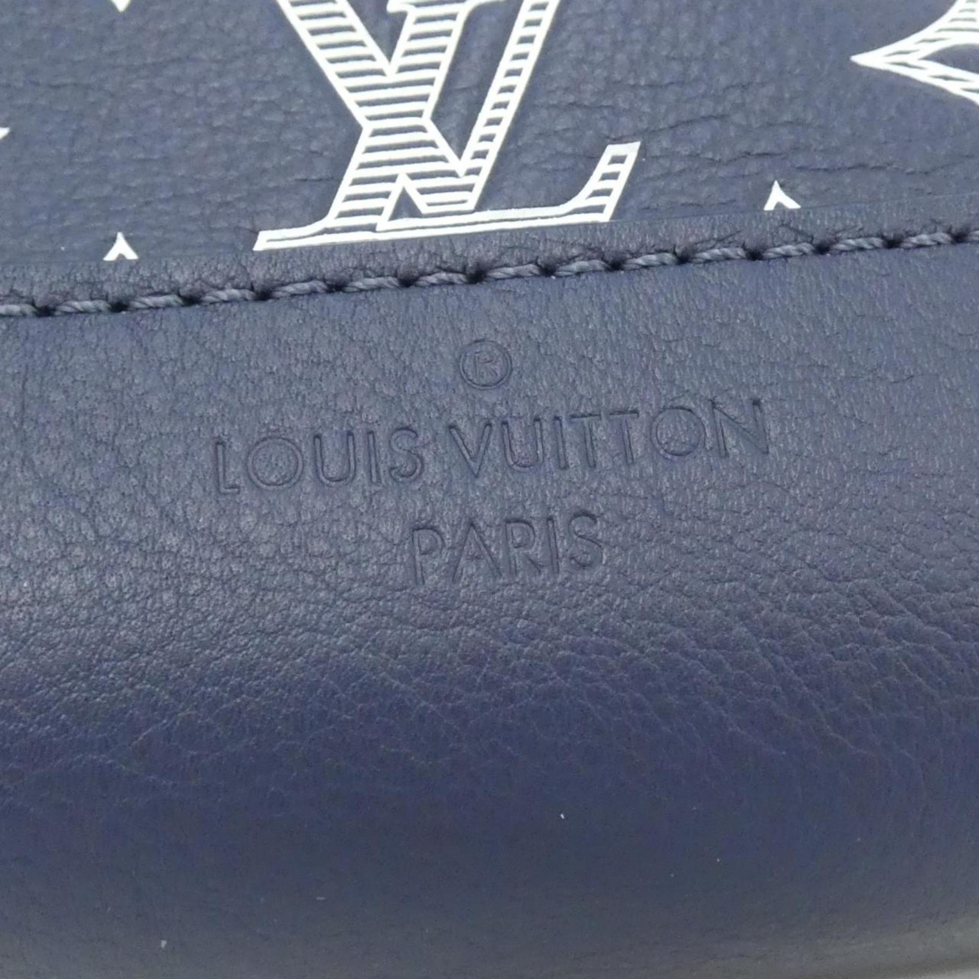 Louis Vuitton Blue Leather Shoulder Bag