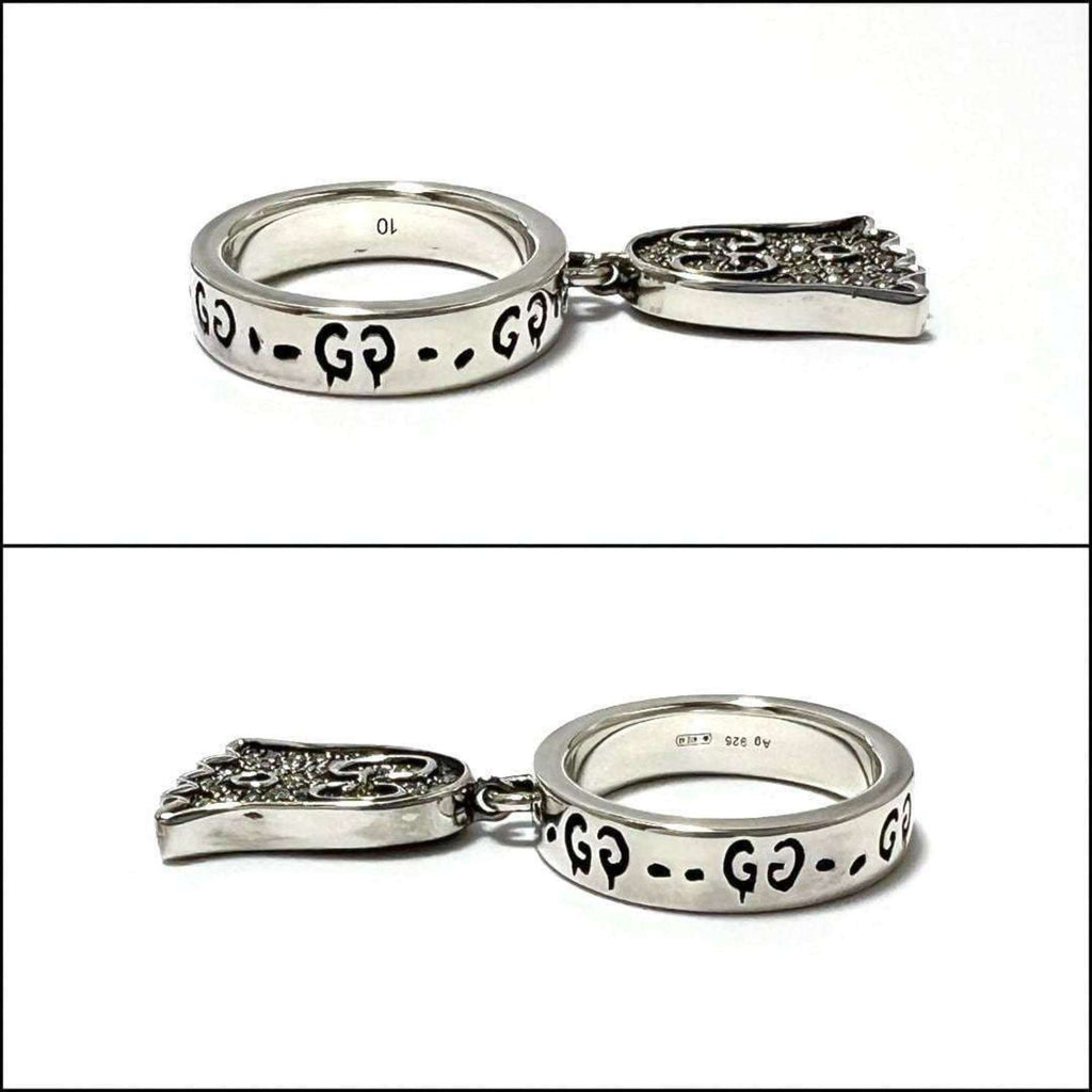 Gucci Silver 925 Band Ring (Pre-Owned)