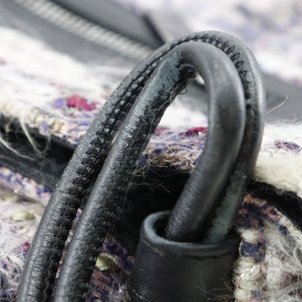 Chanel Purple Tweed Shoulder Bag