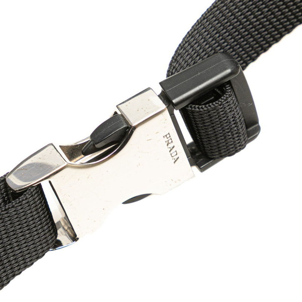 Prada Black Nylon Leather Fanny Pack
