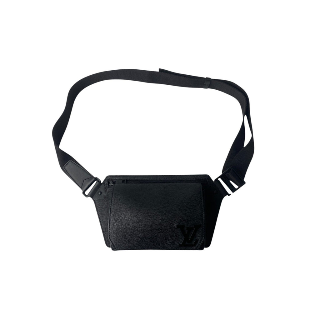 Louis Vuitton Black Leather Sling Bag
